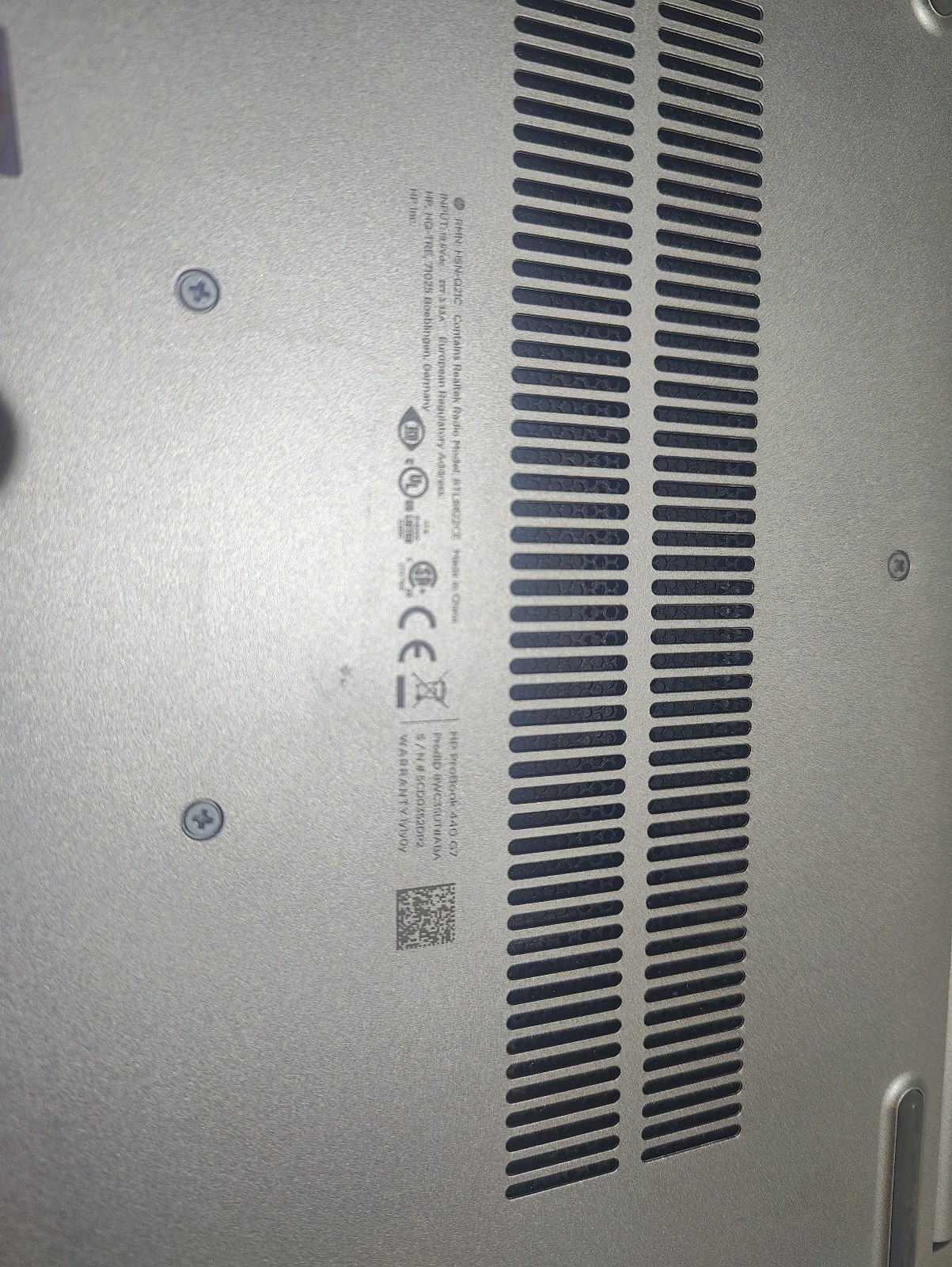 HP PROBOOK 440 G7 i5-10210U @ 1.60GHz, 8GB RAM, NO HDD/OS PARTS ONLY