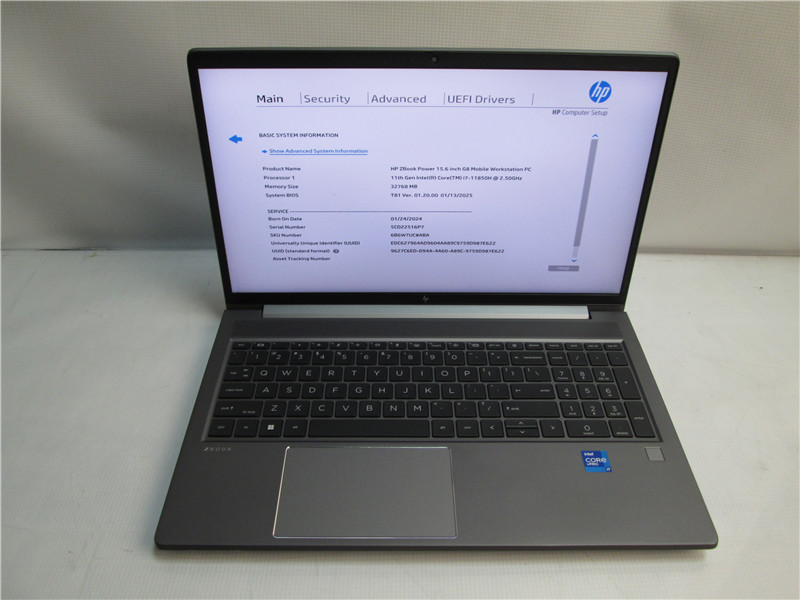 HP ZBook Power Laptop i7-11850H 32GB 512GB SSD 16in Win11 COA Grade C