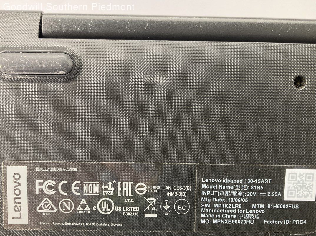 Lenovo Ideapad 130-15AST AMD A9-9425 3.1GHz 8Gb RAM 128Gb SSD (Ubuntu) – Tested