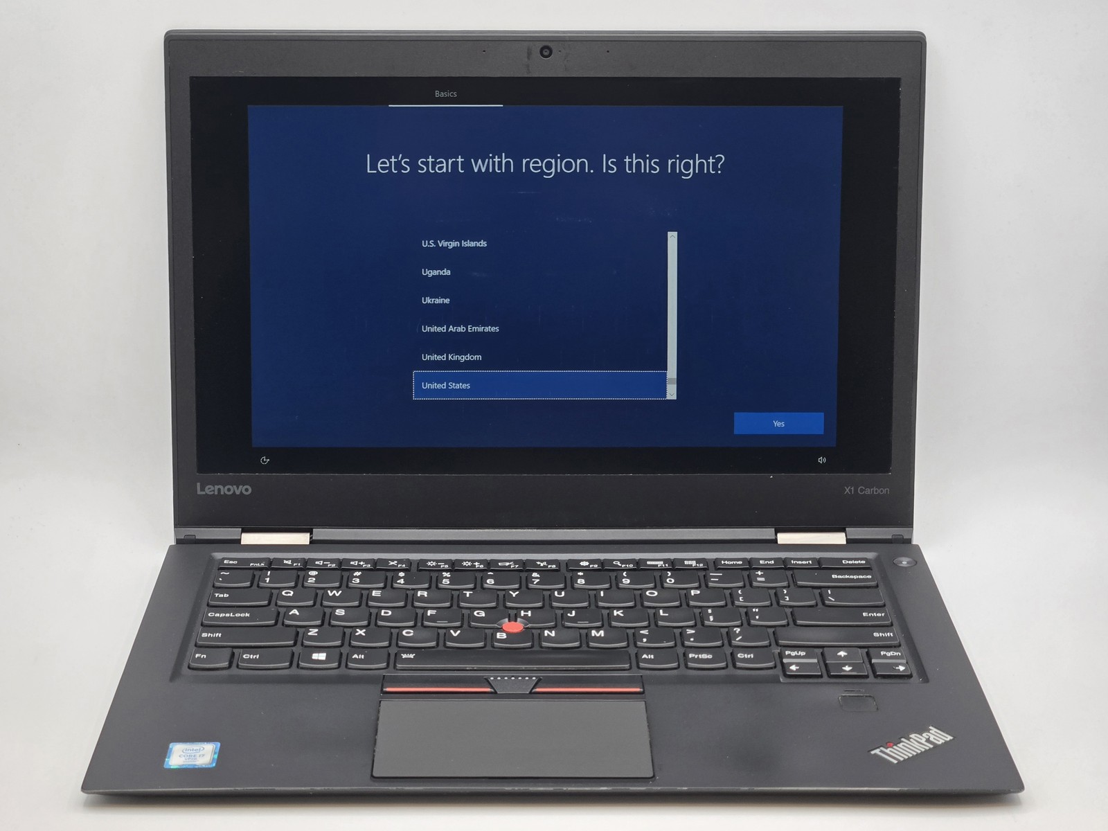 Lenovo ThinkPad X1 Carbon Gen 4 14″ FHD I7-6600U 256GB 16GB W10P Backlit