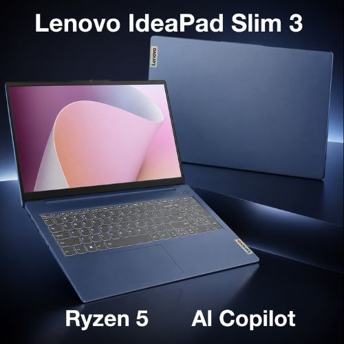 Lenovo IdeaPad Slim 3 15.6″ FHD AMD Ryzen 5 40 2.80GHz 8GB RAM 512GB SSD W11H