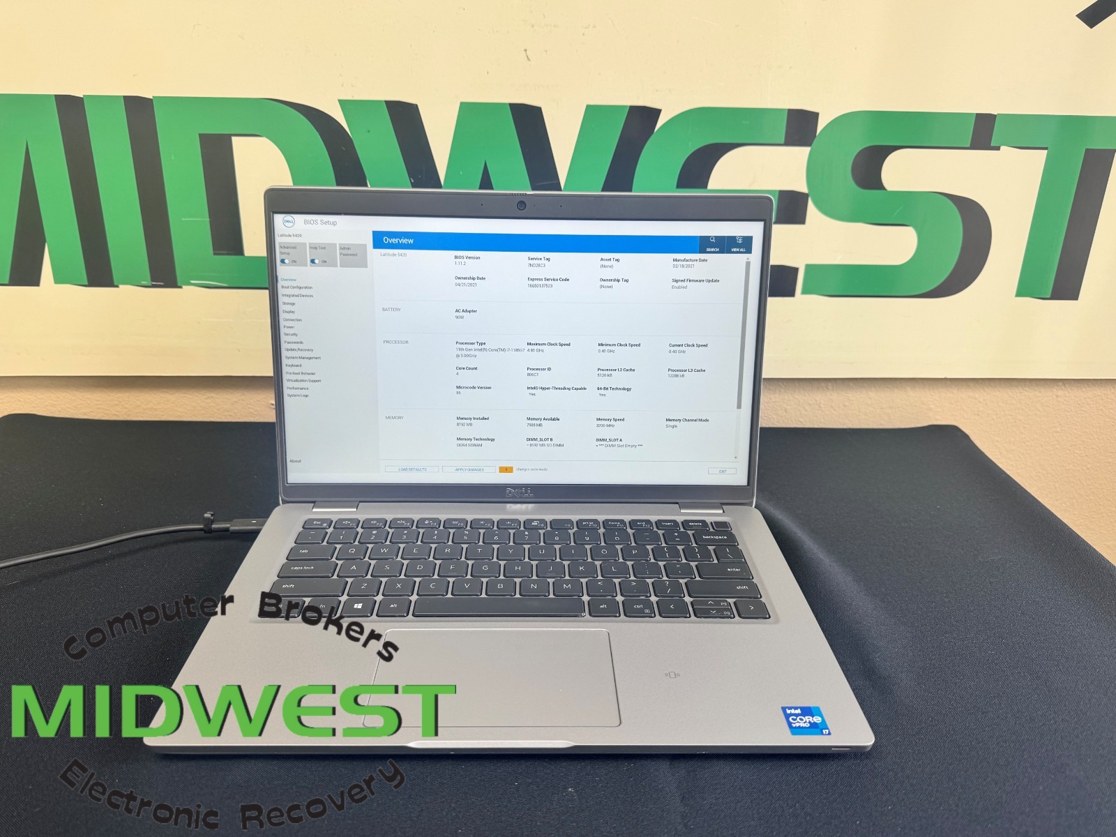 Dell Latitude 5420 i7-1185G7 3.0GHz 8GB RAM (NO OS/HDD/SSD)