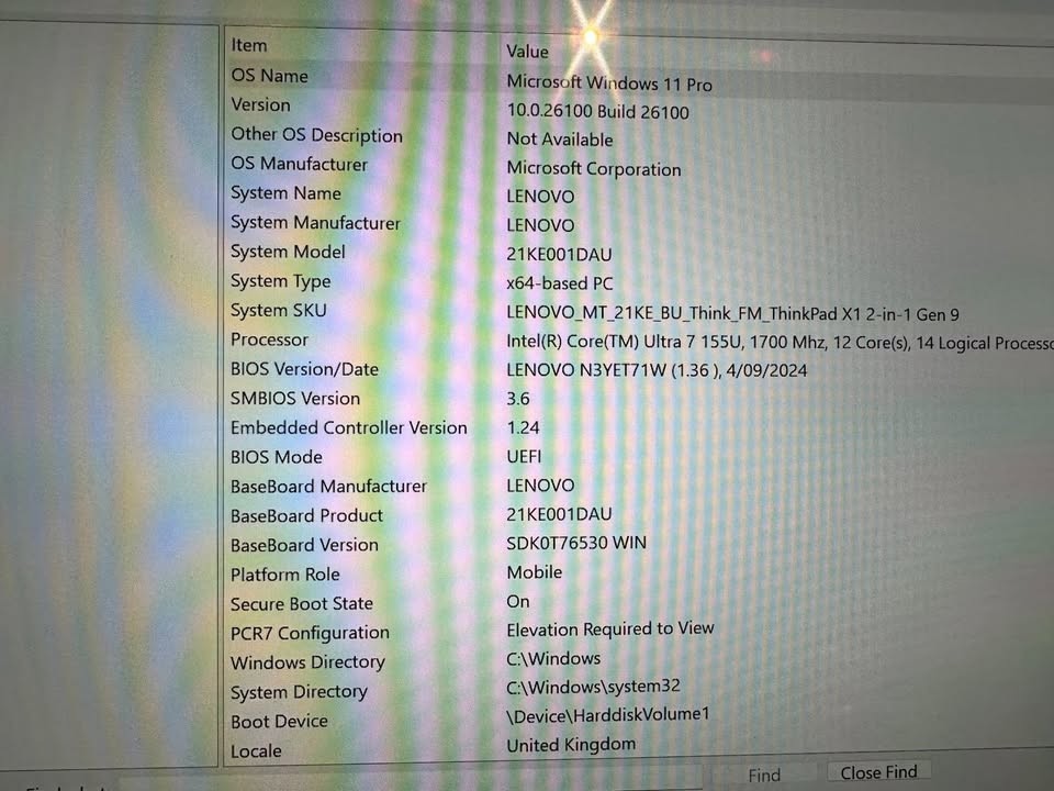 Lenovo Thinkpad X1 2-in-1 Gen 9 Type 21KE