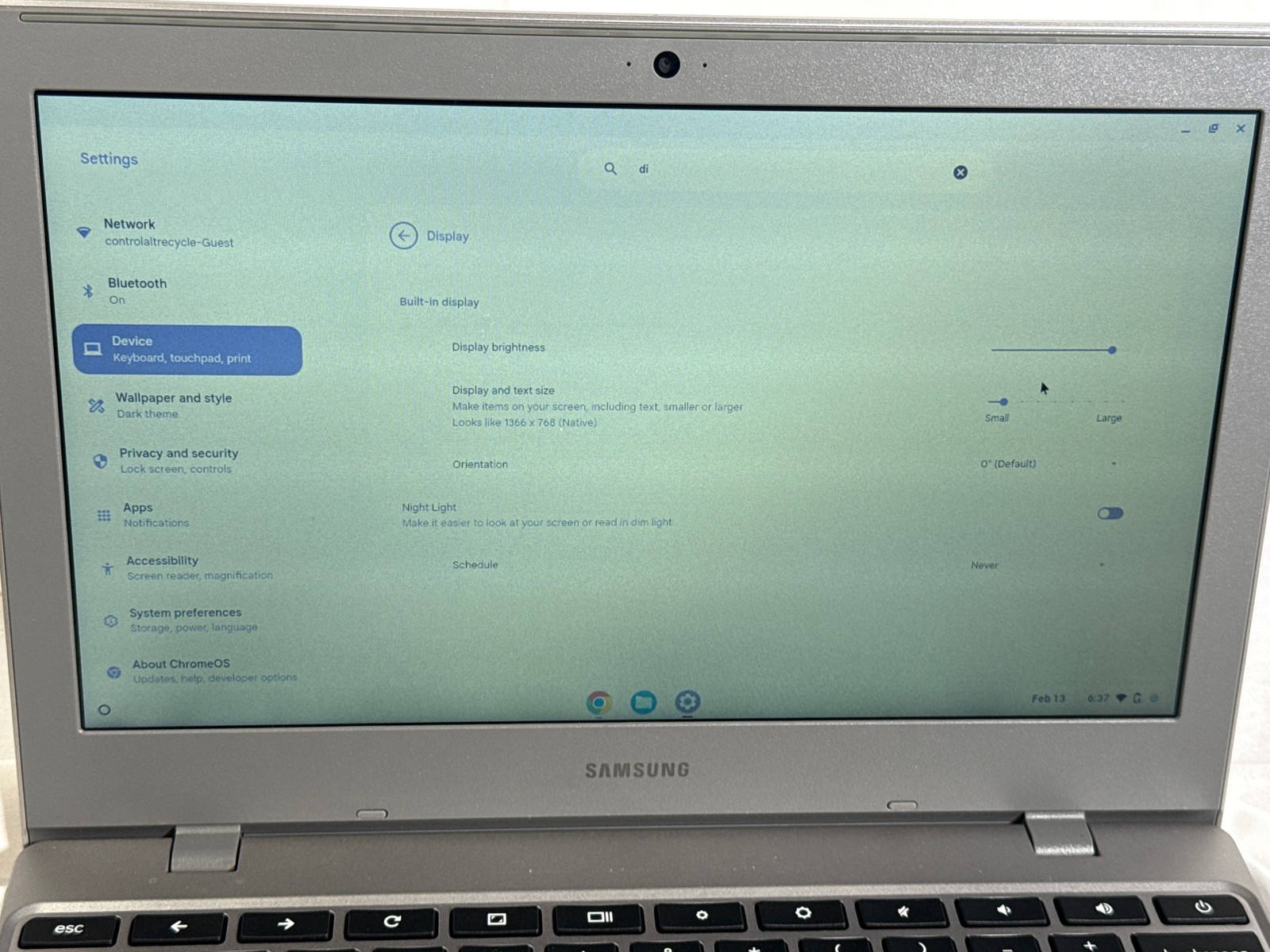 Samsung Chromebook 11.6″ XE310XBA Celeron N4020 4GB 32GB eMMC ChromeOS