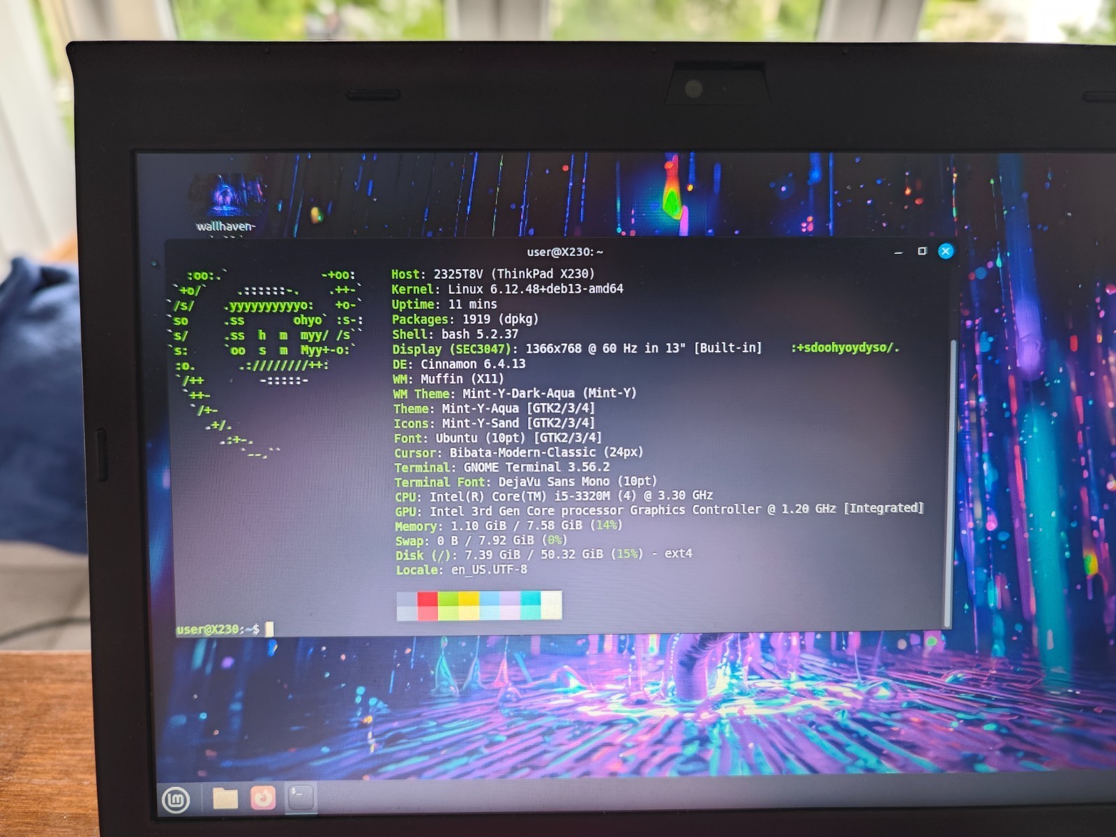 Lenovo Thinkpad X230 Laptop – 64gb SSD, 8gb RAM.