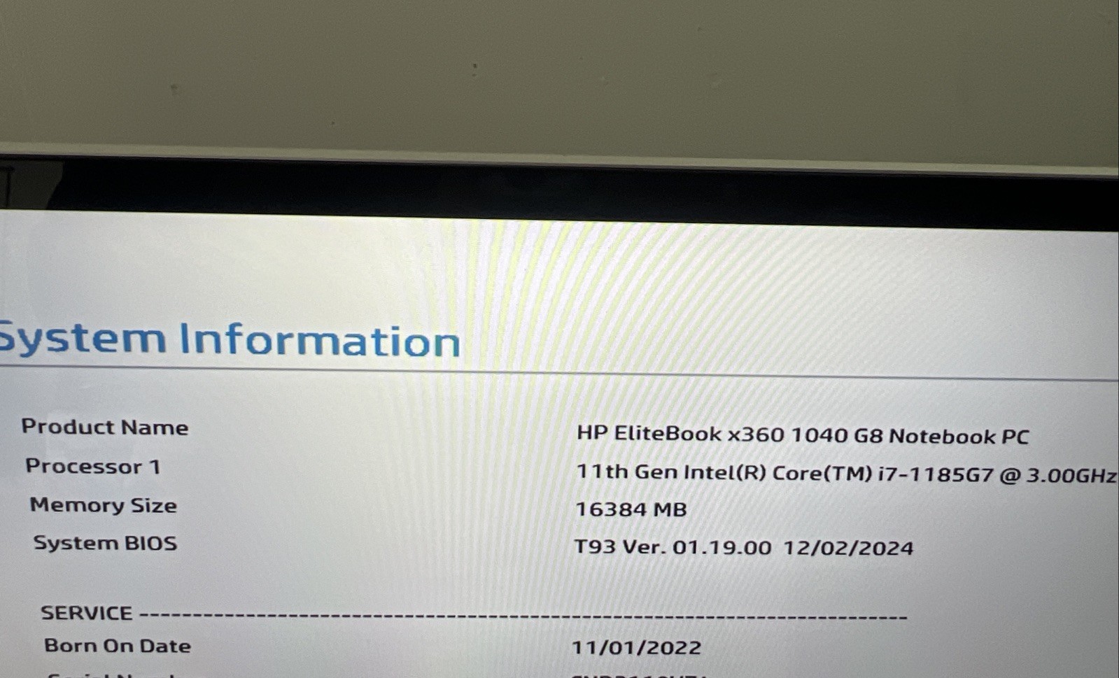 HP Elitebook X360 1040 G8 Core I7 -1185G7 3.0GHz 16GB 512GB 13.3 **NO OS B GRADE