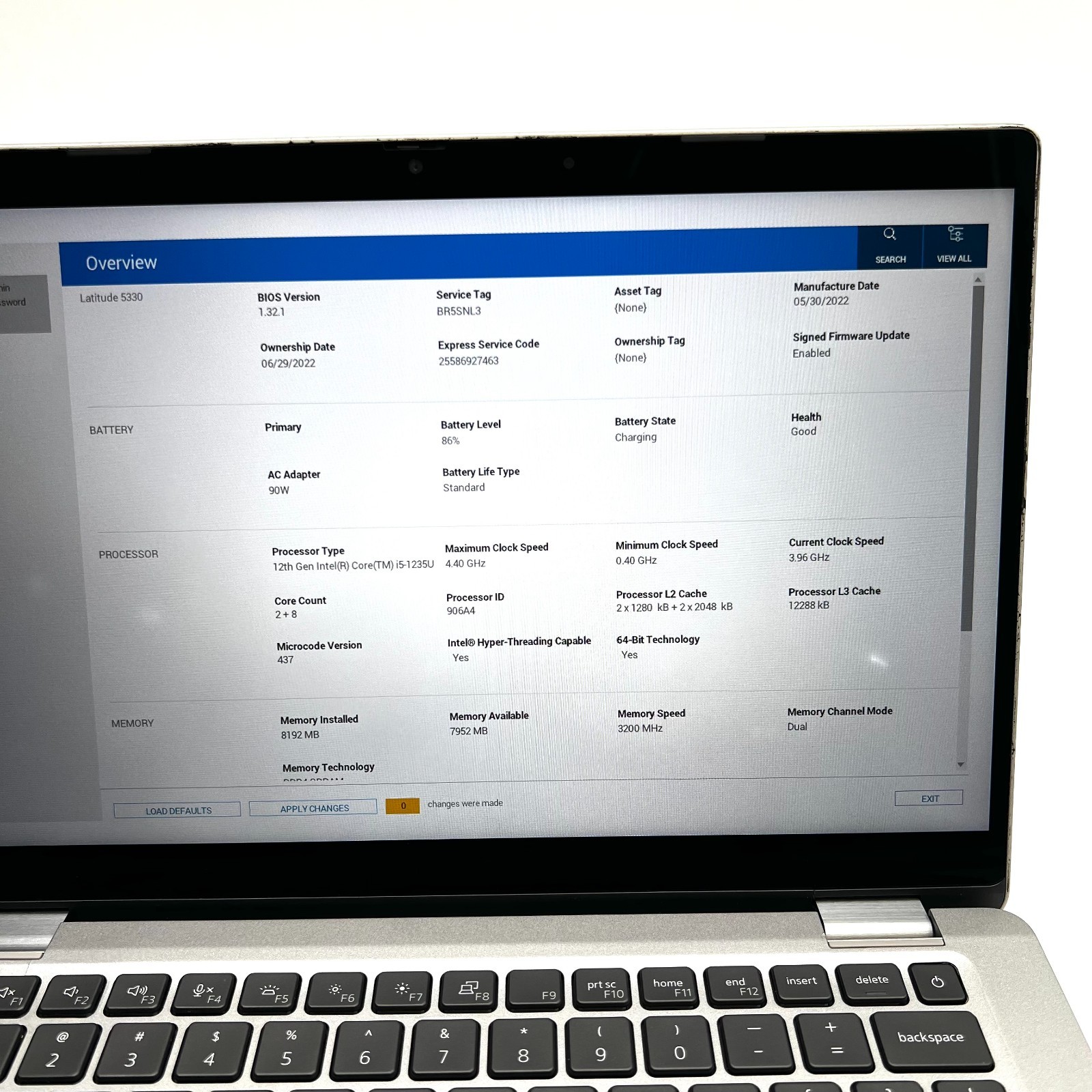 Dell Latitude 5330 13″ i5-1235U 8GB RAM 256GB SSD No OS | TESTED USED – POOR
