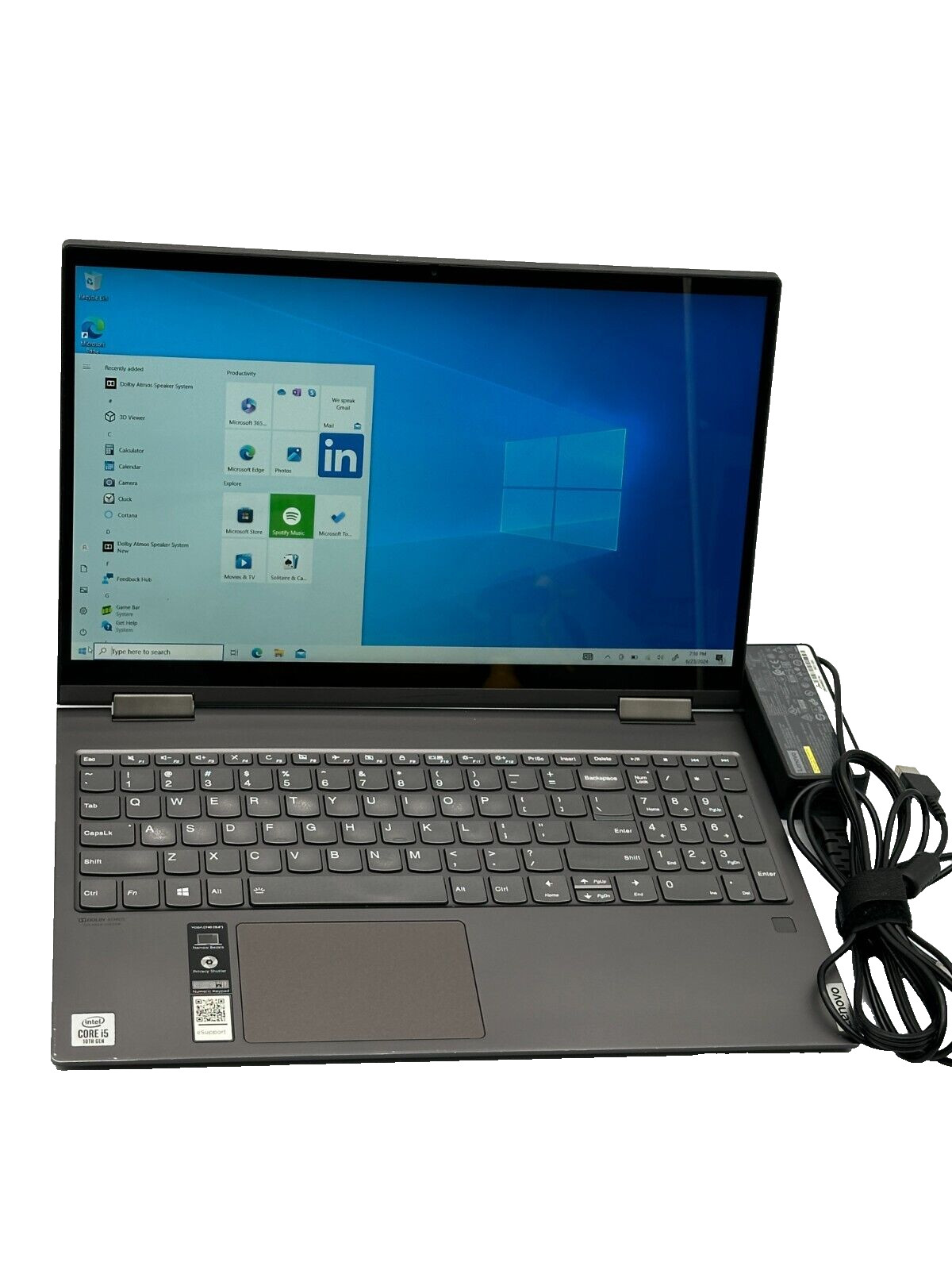 Lenovo Yoga C740-15IML 2-in-1 15.6″ TOUCHSCREEN i5-10210U 12GB 512GB SSD