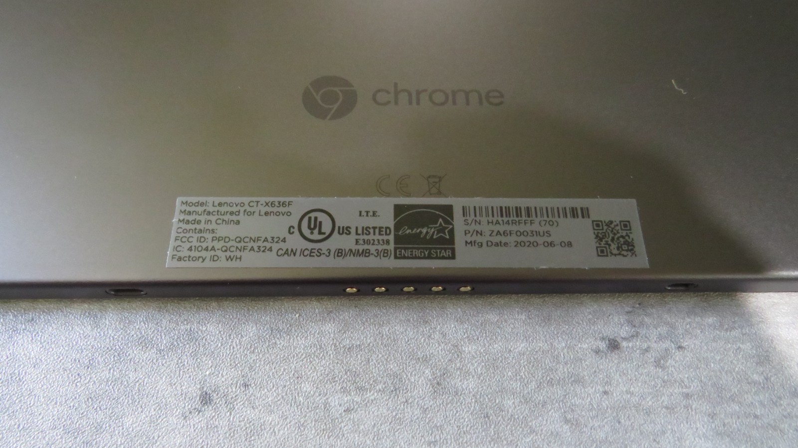 Lenovo IdeaPad Duet Chromebook CT-X636F 10.1″ (64GB) – Ice Blue + Iron Grey