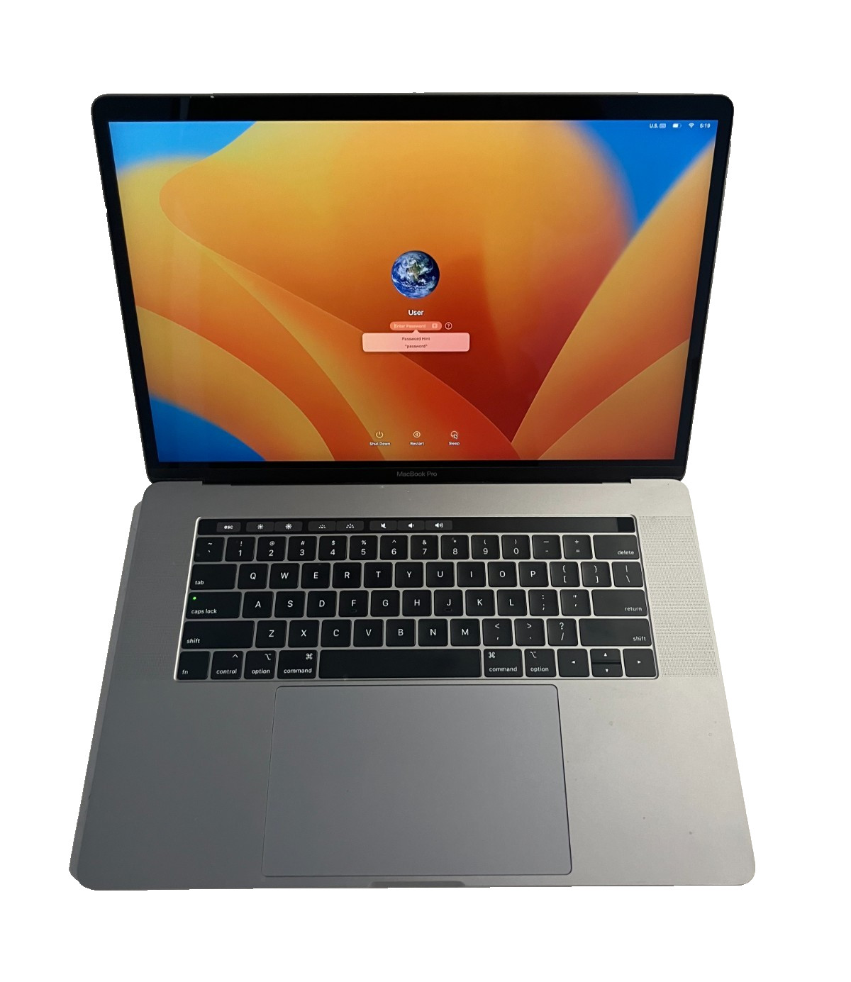 Apple MacBook Pro Intel 8-Core i9 2.3GHz 16GB 2400MHz DDR4 500GB SSD 15in 2019