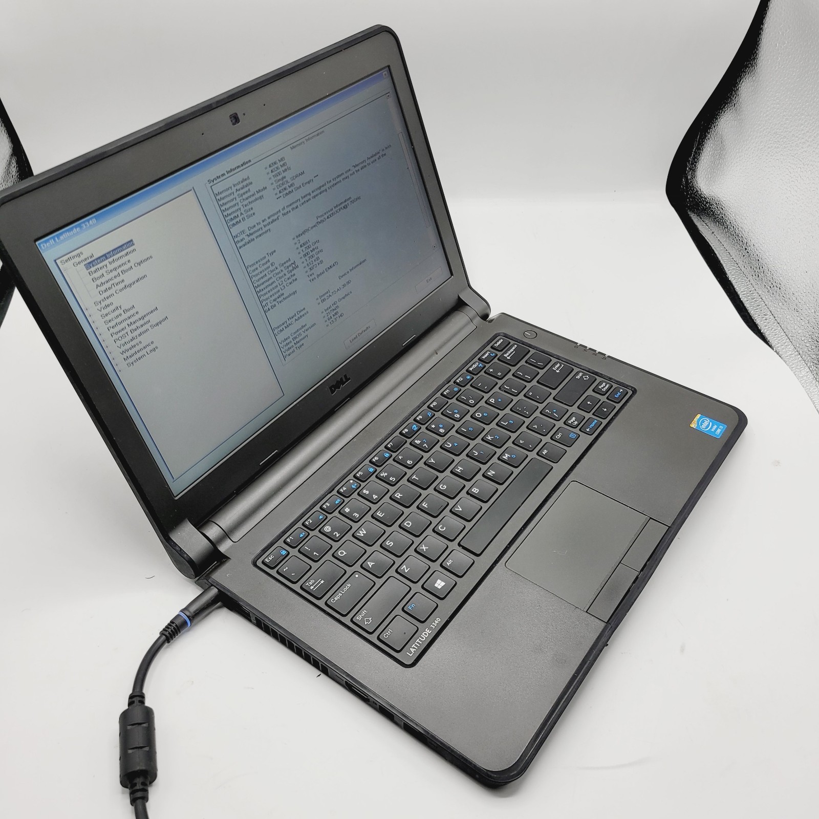 Dell Latitude 3340 Core i3 4005U 1.7GHz 4GB RAM No HDD 13″ – ***Boot to Bios