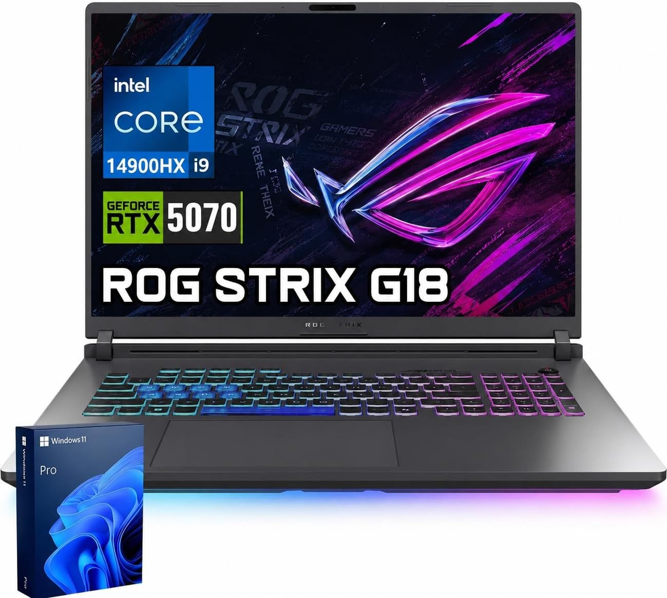 ASUS ROG Strix G18 18″ 2.5K WQXGA Core Ultra 9 275HX Upto 64GB DDR5 4TB SSD W11H