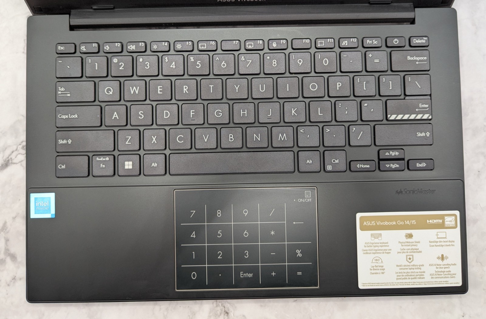 ASUS Vivobook Go 14 15.6″Laptop w/ 1 year of Microsoft 365 Black