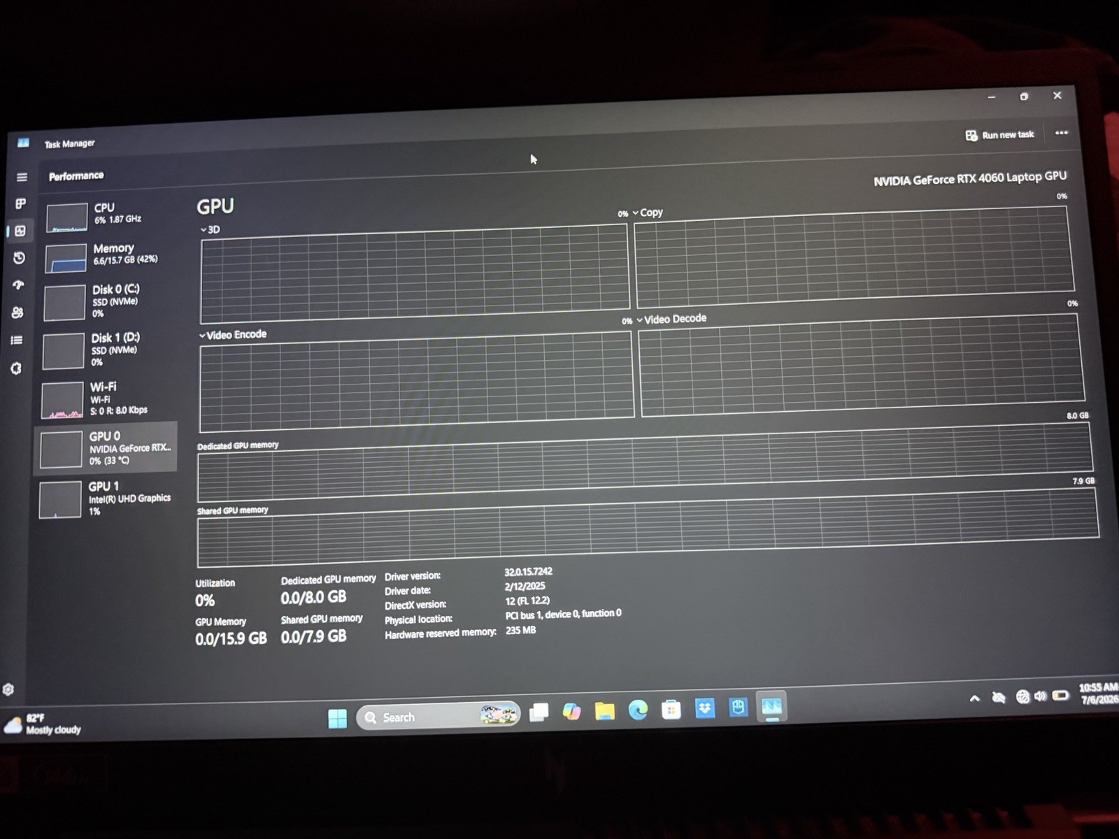 Acer Nitro V15 Gaming Laptop,core i7, RTX4060