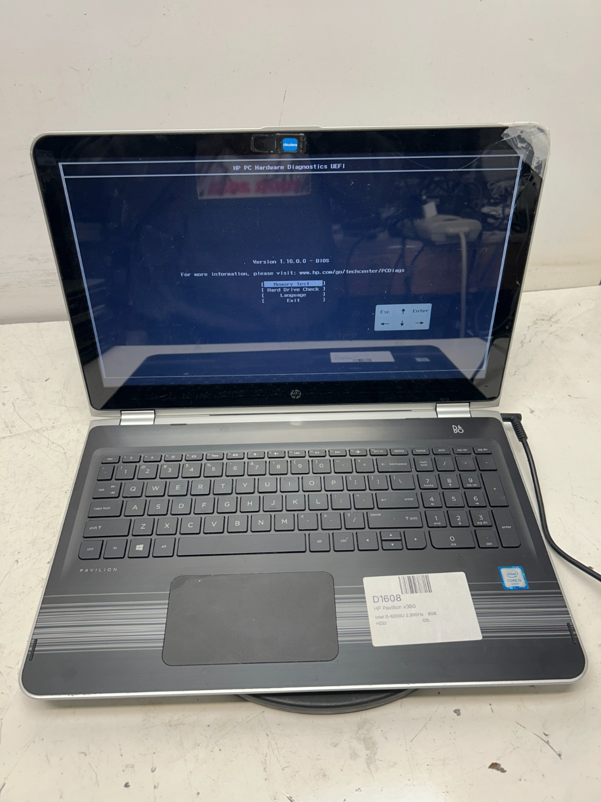 HP Pavilion x360 Convertible Intel i5-6200U 2.30GHz 8GB NO HDD READ