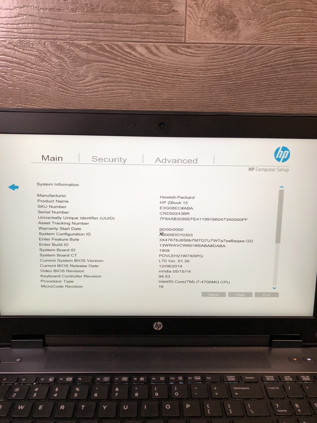 HP ZBook 15 G1 15.6″ Intel Core i7-4700MQ 2.40GHz 16GB DDR3L (UNLOCKED)