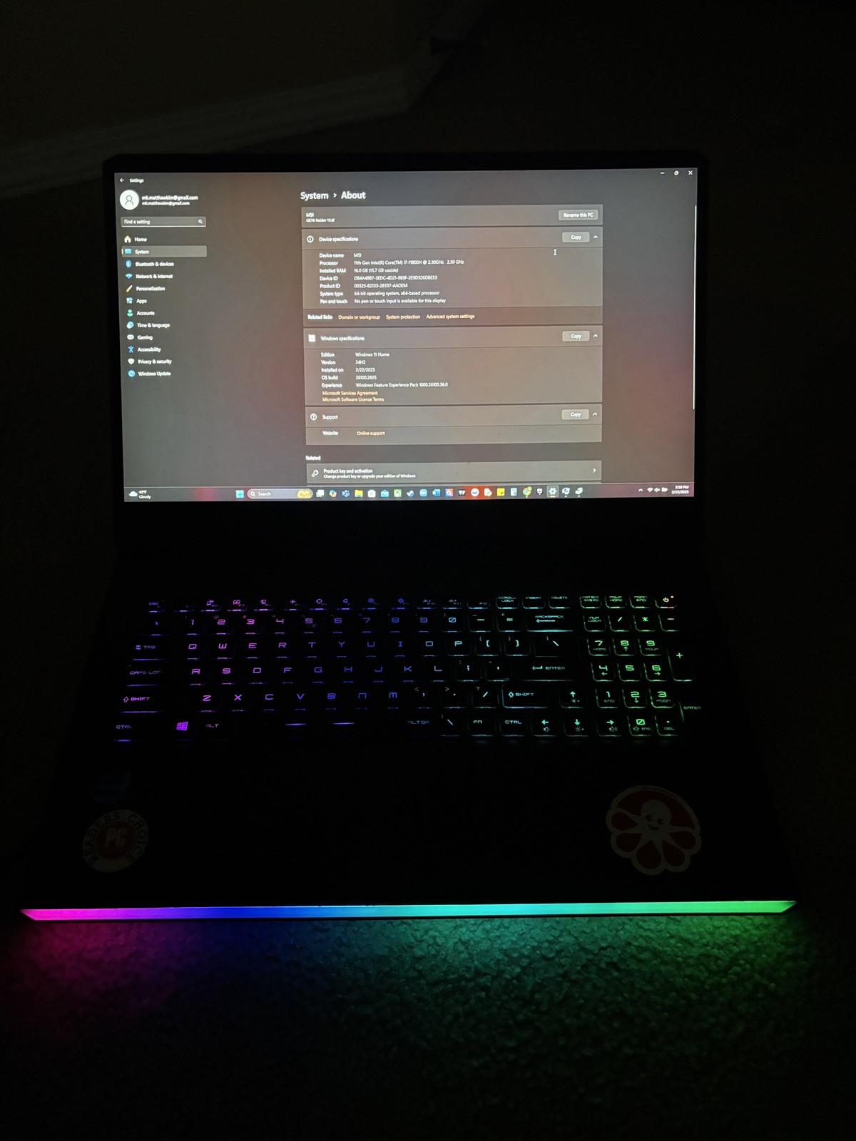 MSI GE76 Raider 11UE-046 17.3″ (1TB SSD, Intel Core i7 11th Gen., 4.60 GHz,…