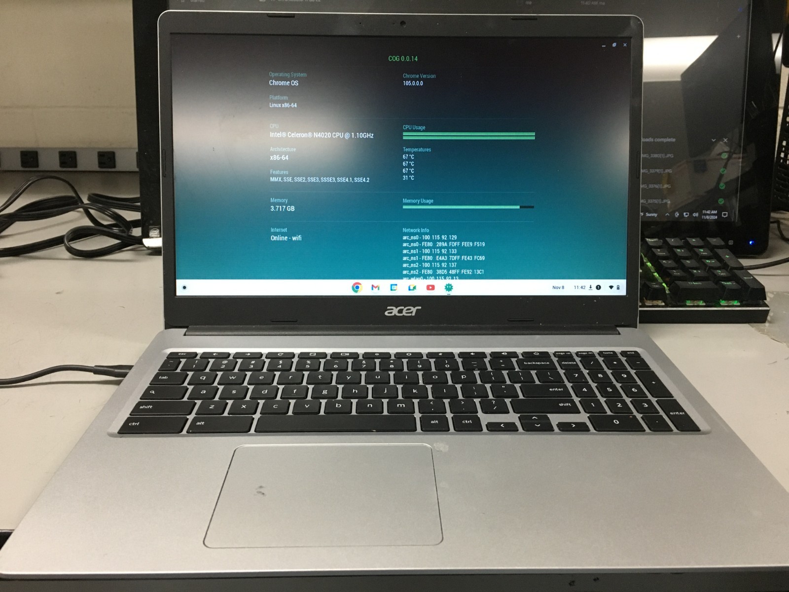 HP Chromebook 315 15.6″ Intel Celeron N4020@1.10GHz 4GB 32GB w/PA | LP543
