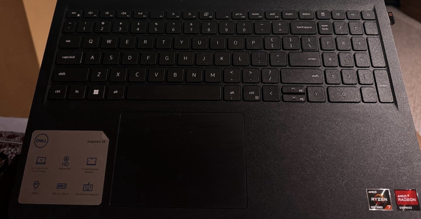 Dell Inspiron 15 AMD Ryzen 7 Radeon 15.6″ Laptop Black USB 3.2 Wi-Fi Bluetooth