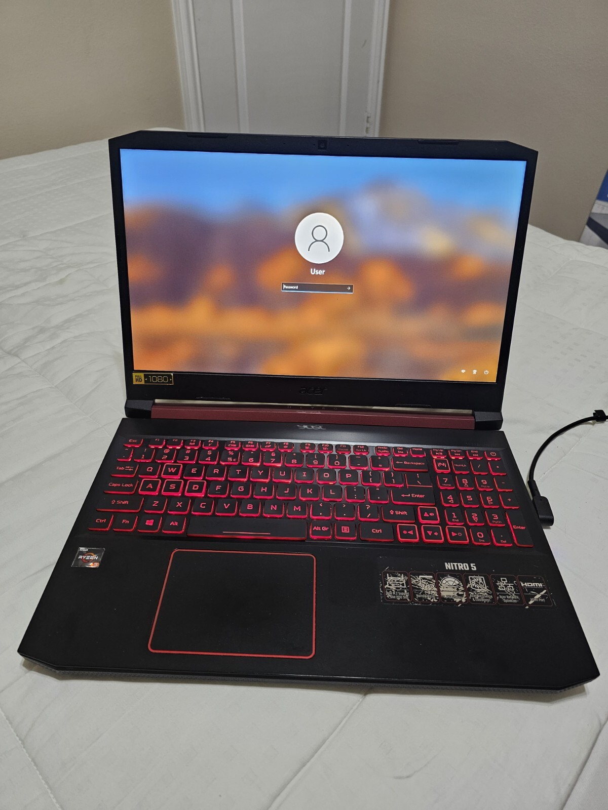 Acer Nitro 5 15.6″ GTX 1650 AMD Ryzen 5 3550h Quad Core Gaming Laptop PC 265GB