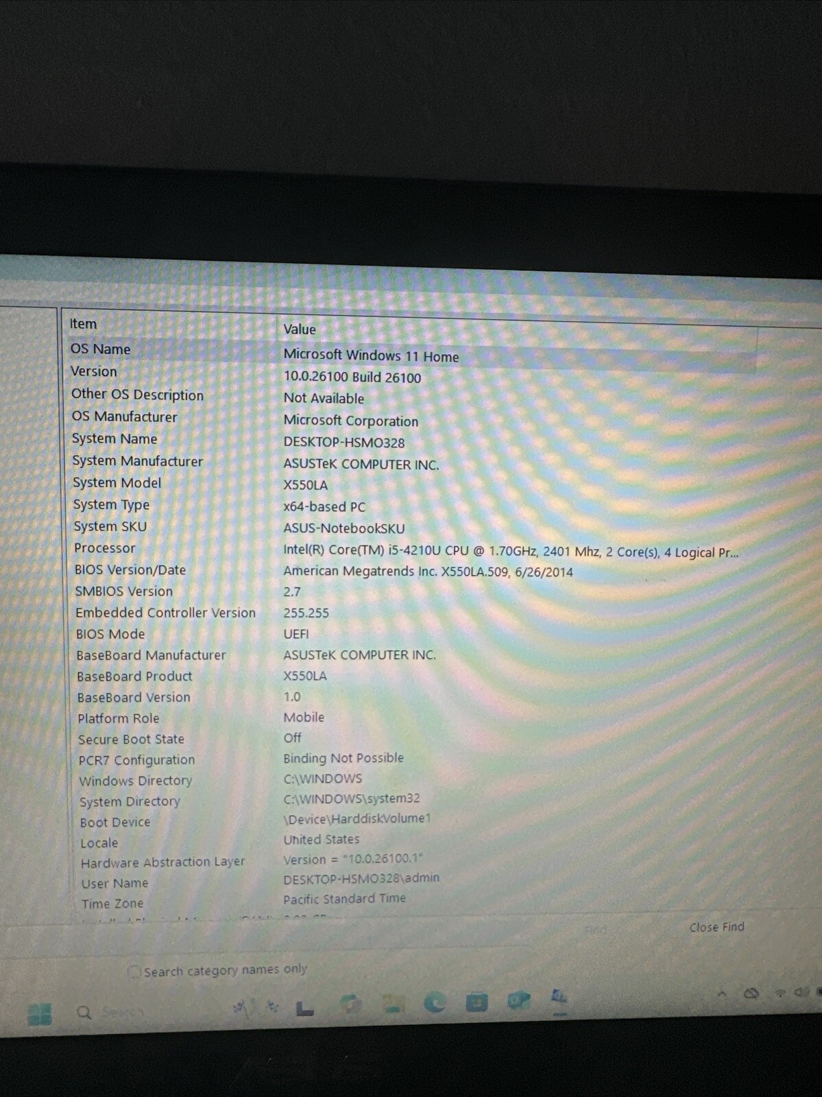 ASUS Laptop R510L, Intel i5 4210U, 240GB SSD, 8GB RAM, HDMI, Win 11 Home