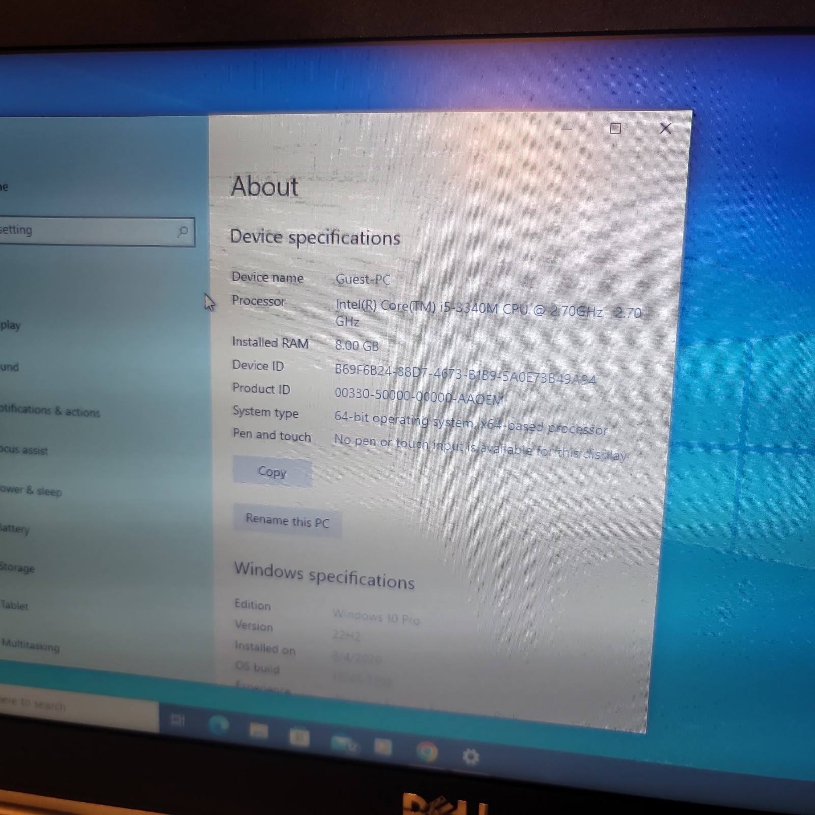 Dell Latitude E6430 8gb Ram Intel i5-3340m 2.7ghz Windows 10 PRO HDMI out