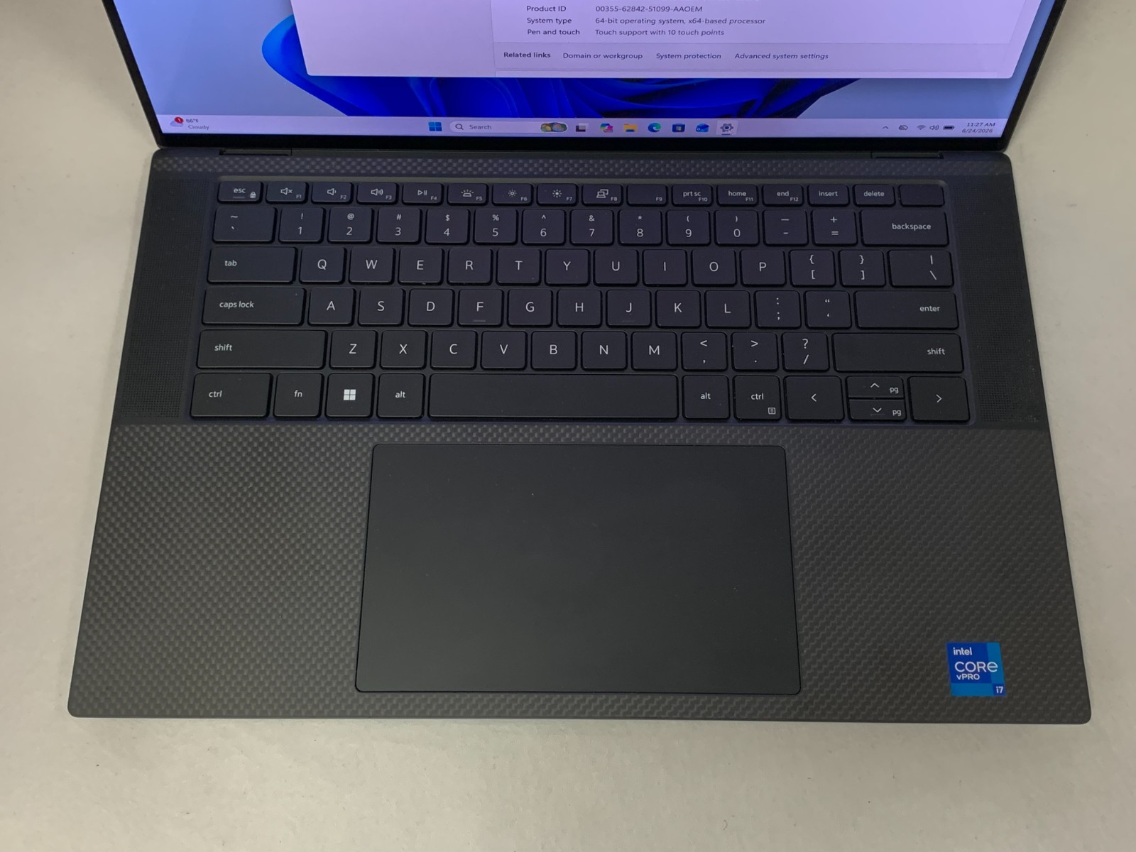 Dell Precision 5560 15.6″ UHD+ Touch i7-11850H 32GB 512GB NVMe NVIDIA T1200