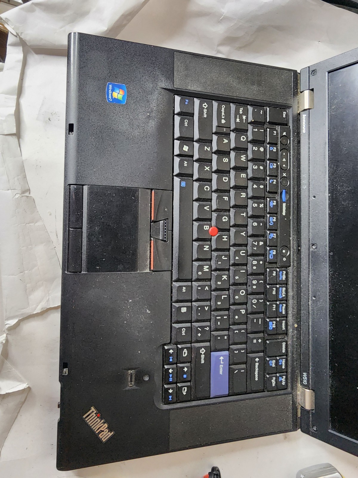 Lenovo Thinkpad W510 i7-q820@1.73ghz 16GB RAM, No Hdd