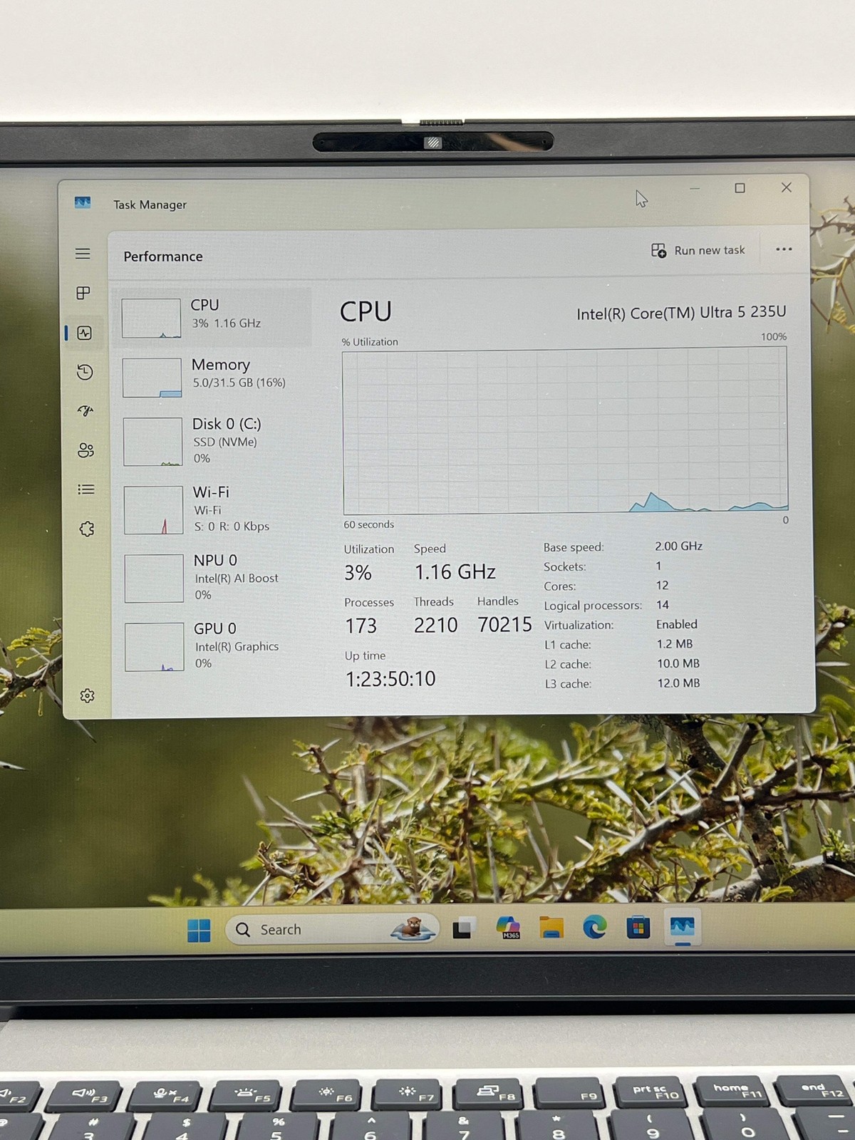 Dell Pro 14 PC14250 Ultra 5 235U 32GB 256GB SSD 14″ Laptop w/ Charger – Used