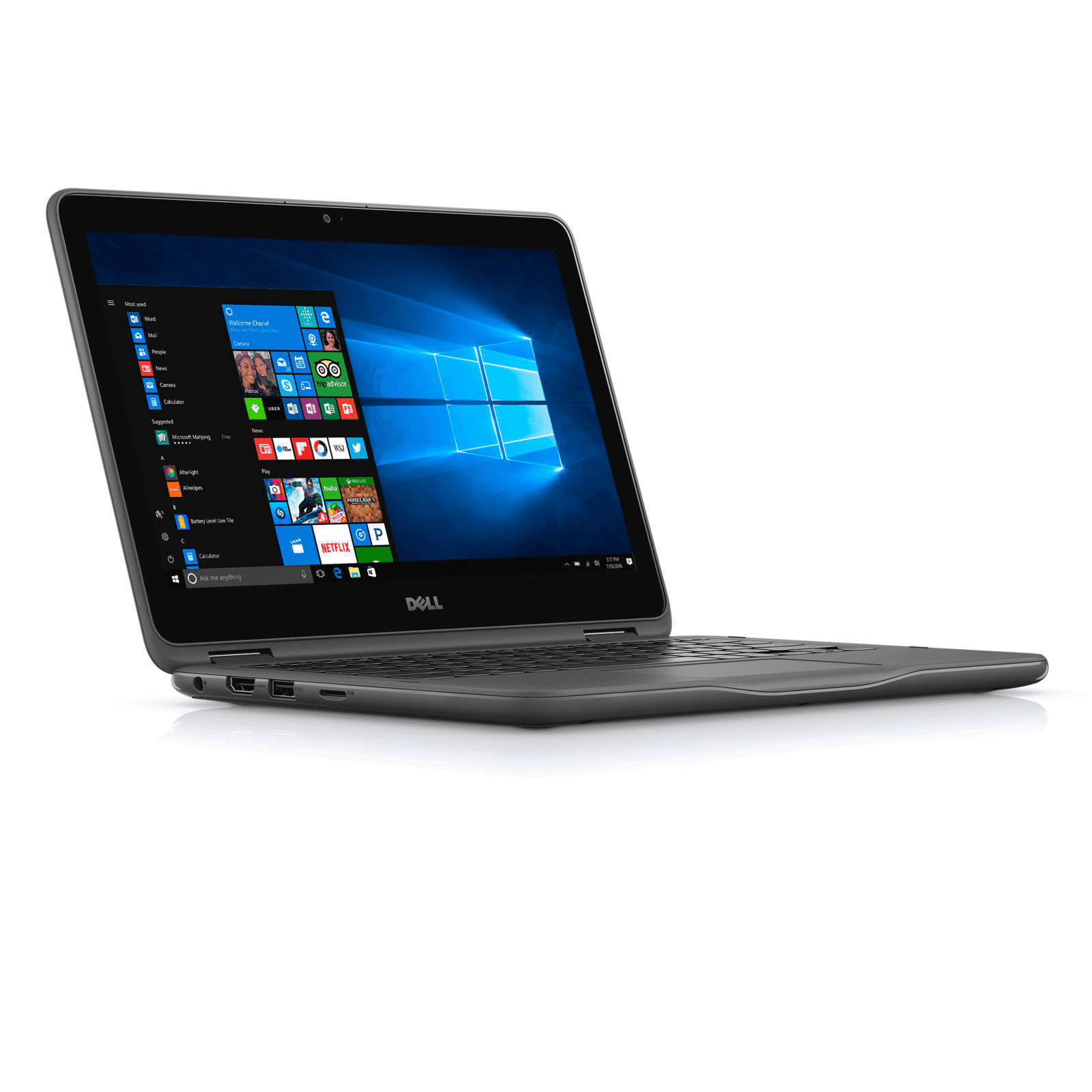 New Dell 11.6″ Inspiron Intel N3710 4G RAM 500GB HDD Touch 2-in-1 Notebook(Gray)
