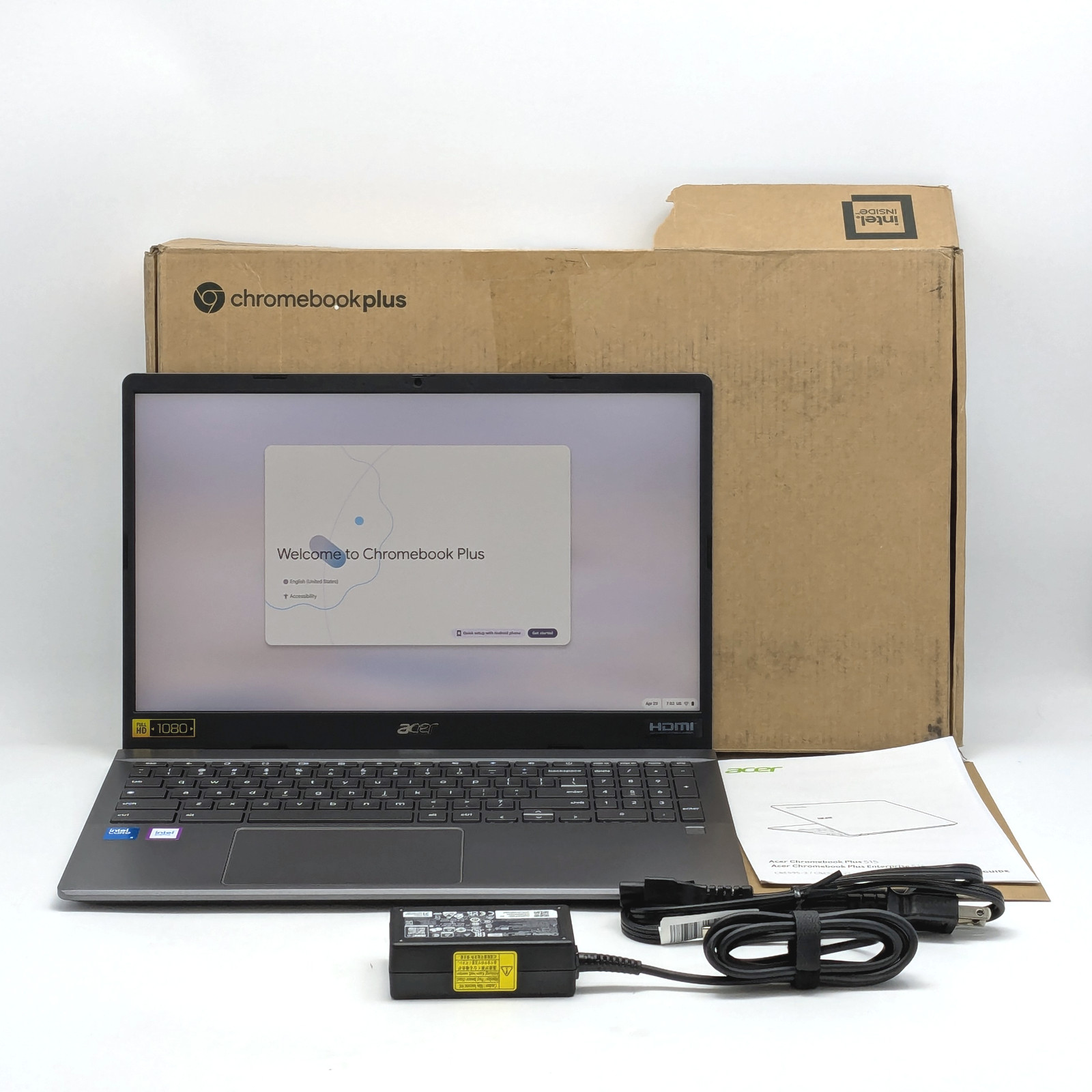 Acer Chromebook Plus 515 15.6″ Intel Core 3 100U 8GB DDR5 256GB SSD Chrome OS