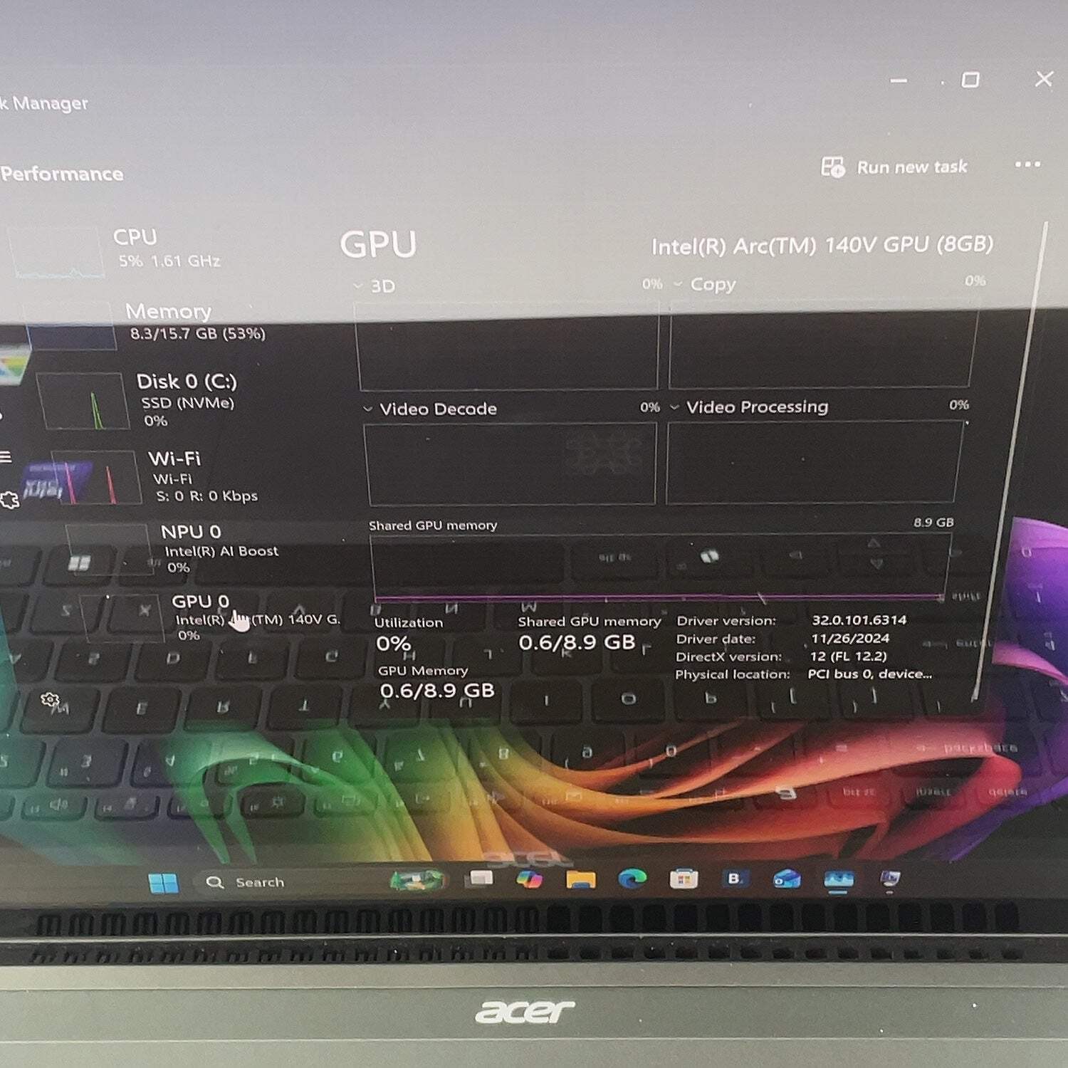 Acer Swift 16 N24Q11 16″ Ultra 7 256V 2.2GHz 16GB RAM 1TB SSD