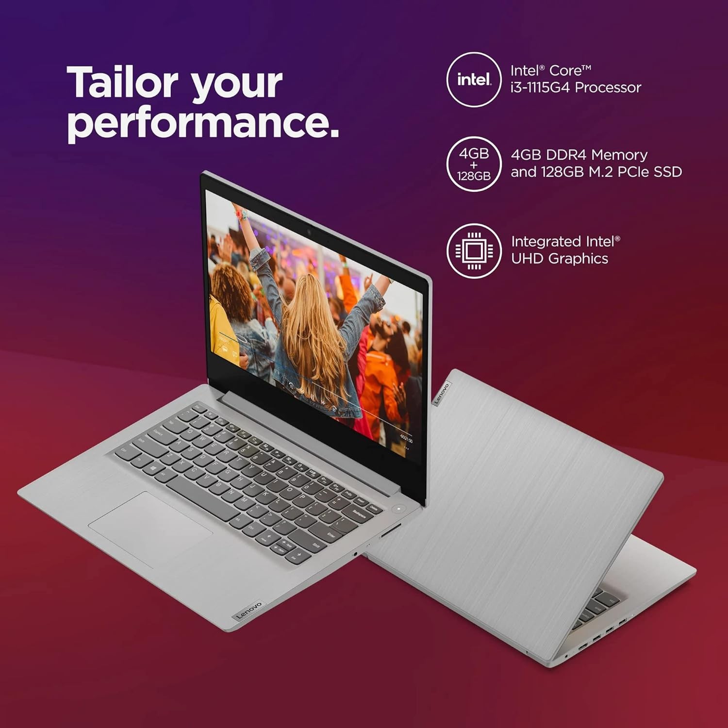 Lenovo IdeaPad 3i 14 Laptop Student and Business Intel i3-1115G4 8GB RAM, 256GB