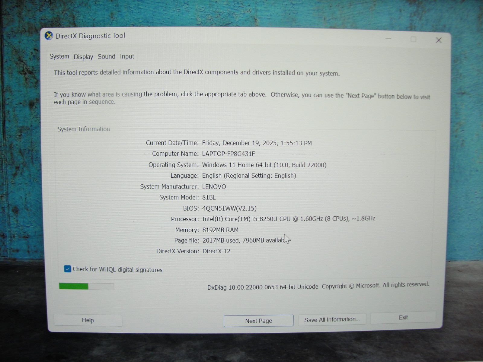 Lenovo IdeaPad 520S-14IKB 14”FHD i5-8250U 1.6GHz 8GB 1TB HDD Win11 Home+Charger