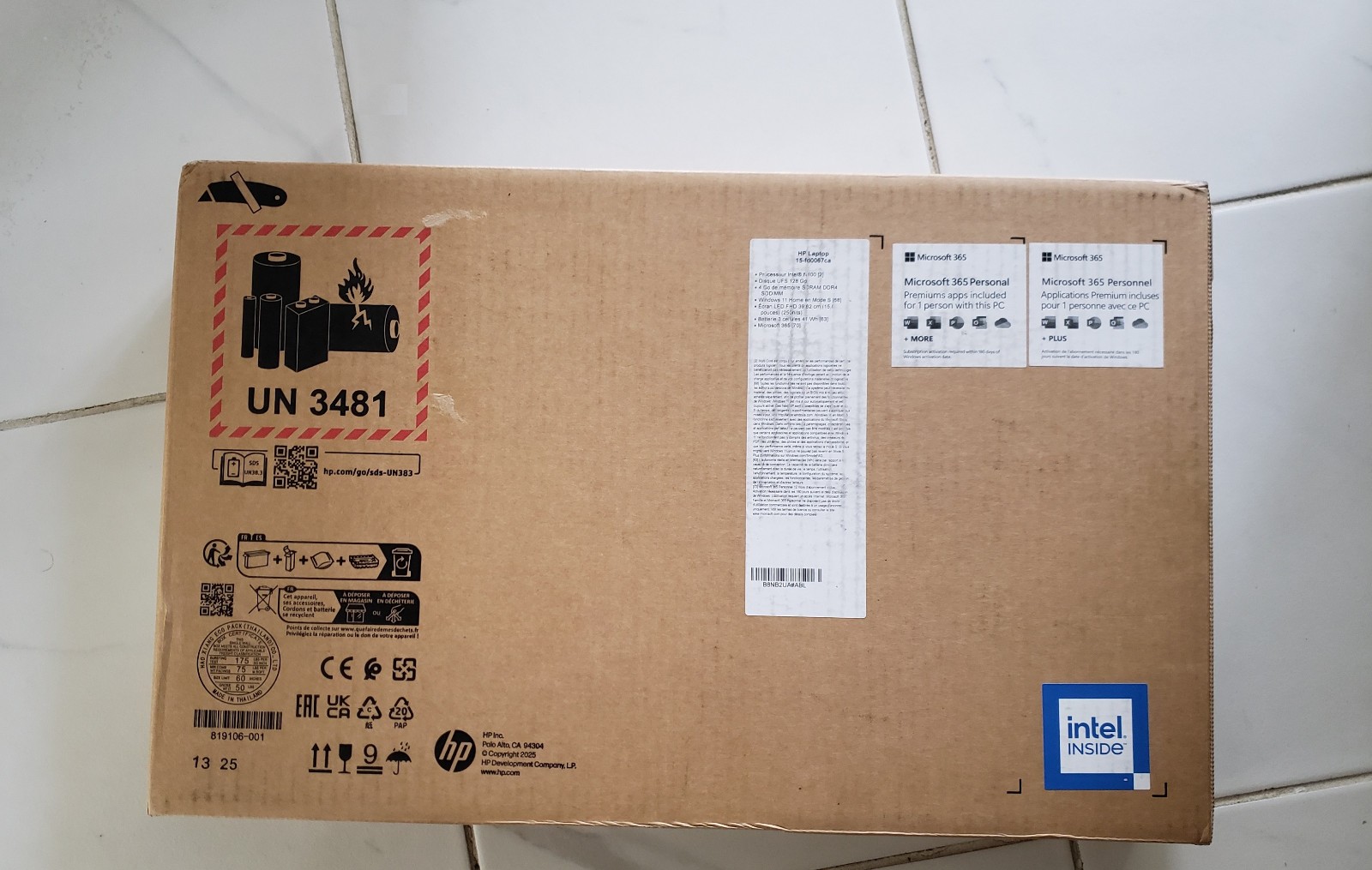 * NEW HP 15-FD0067CA LAPTOP, WIN 11, 15.6 Full HD LED, WIFI, BLUETOOTH, WEBCAM *