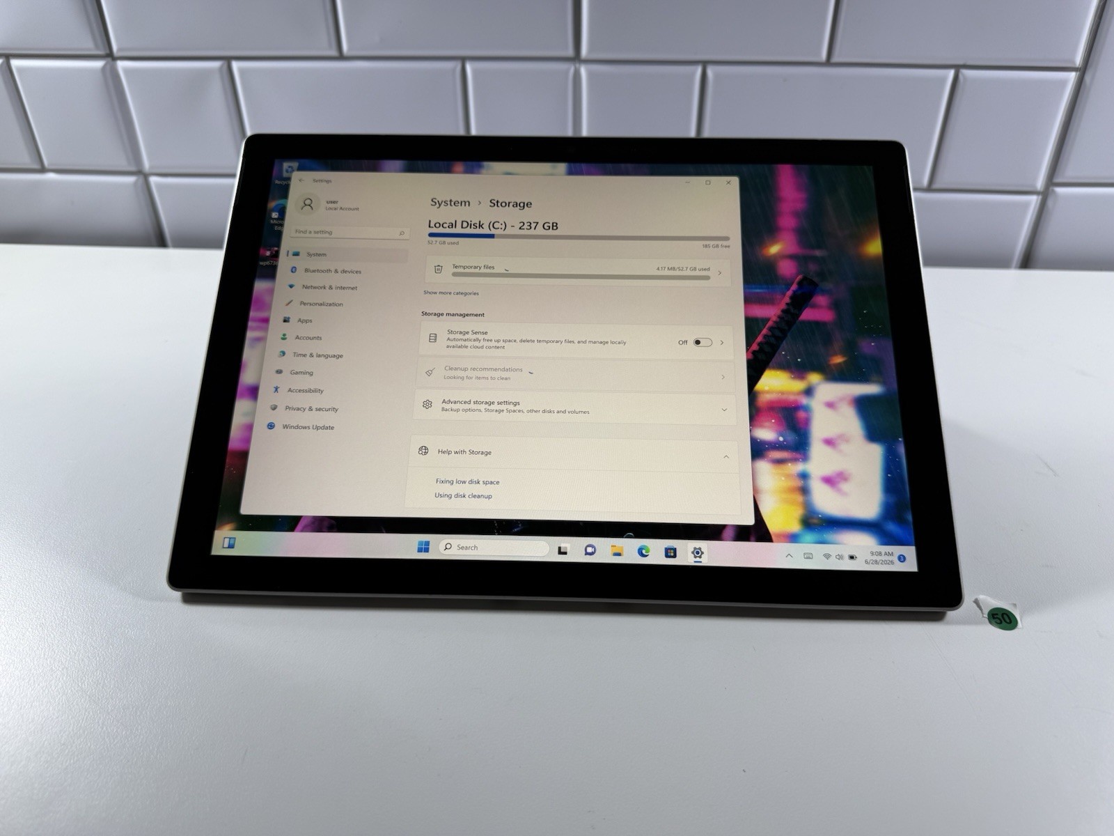 Microsoft Surface Pro 7 plus 1961 Core i5-1135G7 2.4GHz 16GB 256GB Win 11 Pro