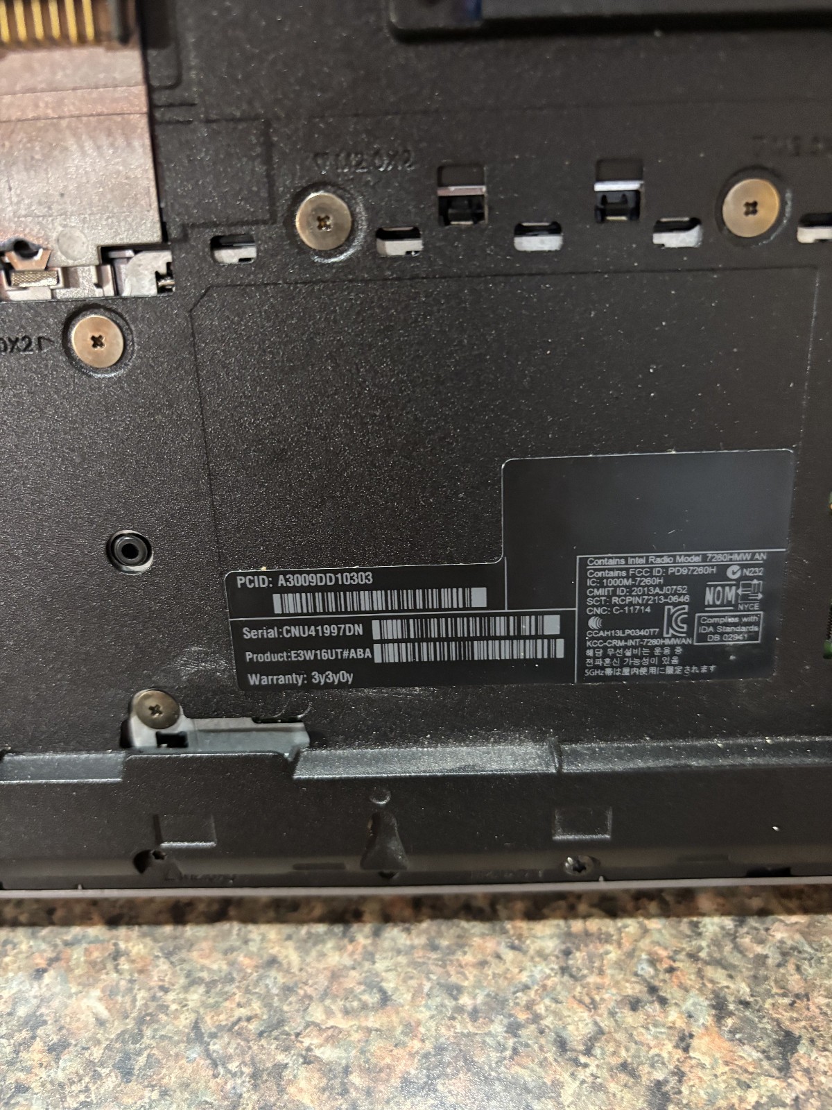 HP Elitebook 850 G1/i7-4600u/12GB/120GB SSD/15″/W10Pro BIOS LOCK