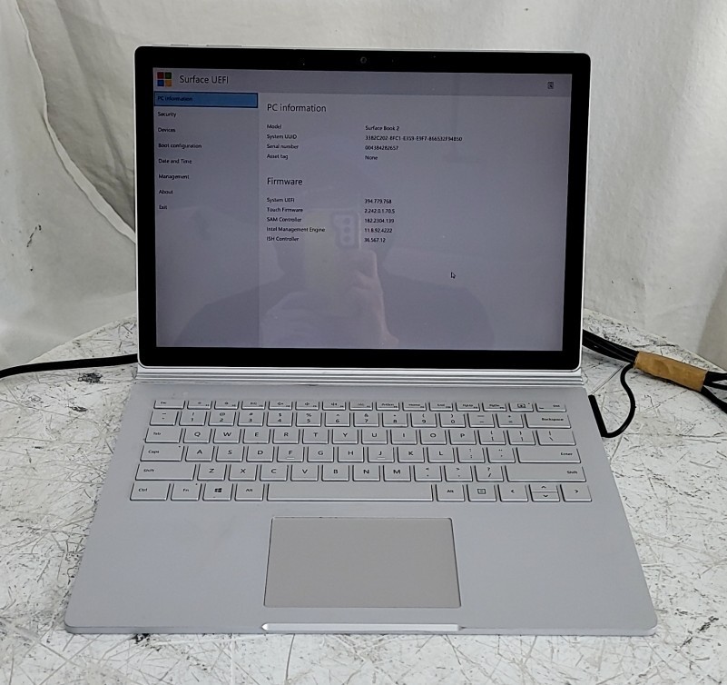 MICROSOFT Surface Book 2 1832 Laptop Core I5-7200U 8GB 256GB SEE NOTES