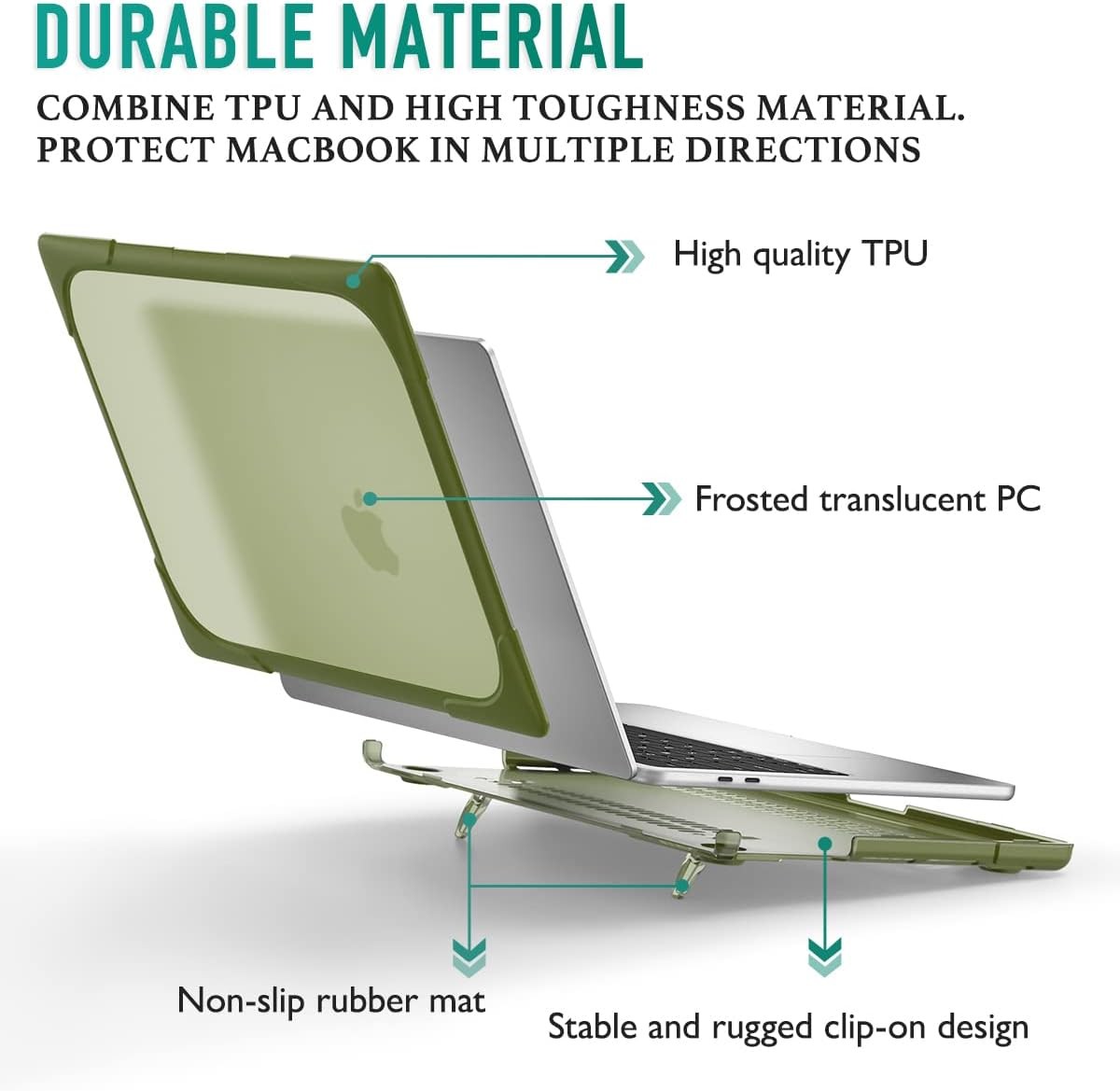 MacBook Pro 16 inch Case 2019 Release A2141, Heavy Duty Dual Layer Hard Cover