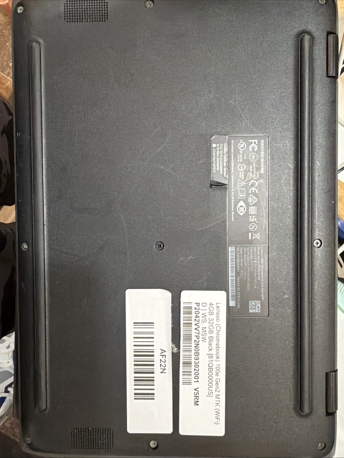 Lenovo 100e Chromebook 2nd Gen MTK 11.6″ 32GB 4GB Laptop RESET Tested