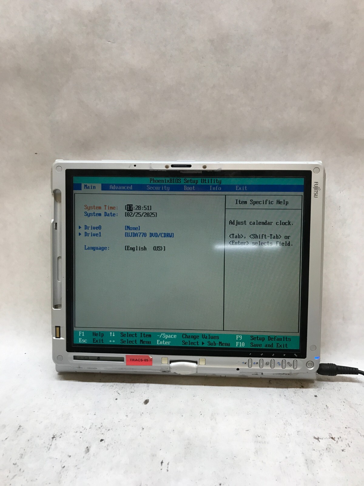 Fujitsu LifeBook T4215 12.1″ Core 2 T5600 1.83GHz 1GB RAM NO HDD/OS AS IS – -DW