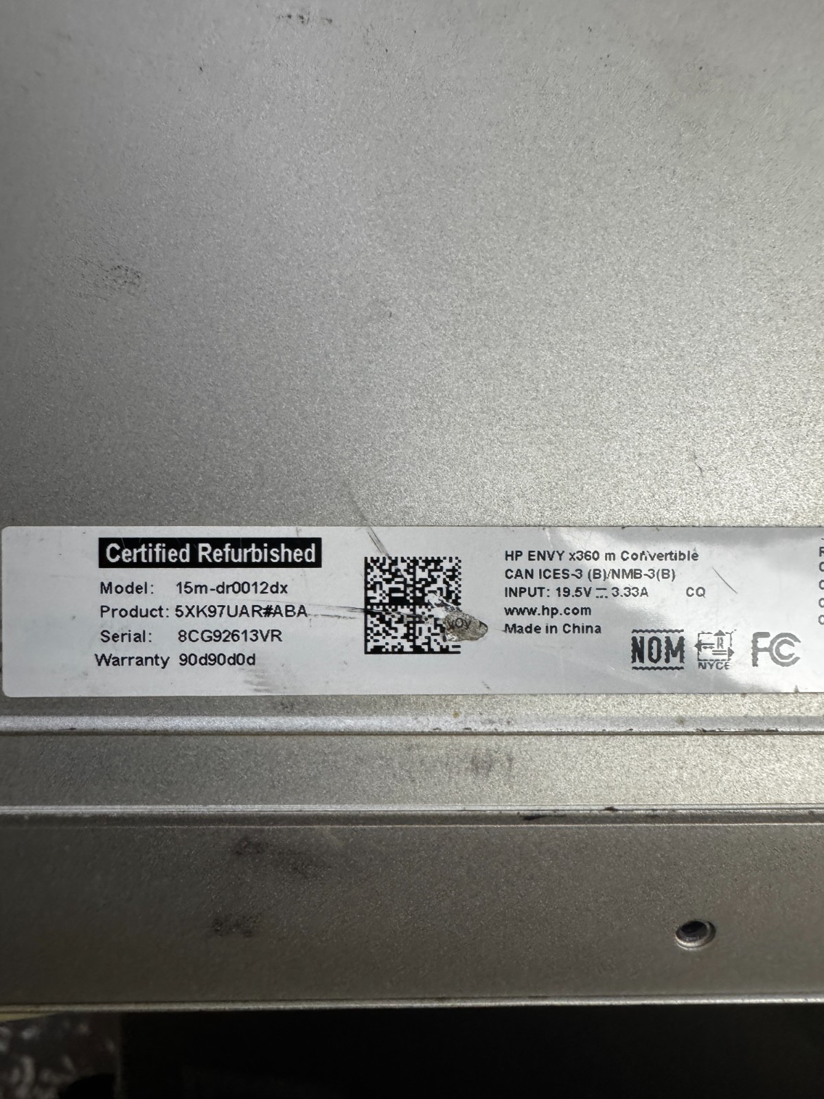 HP 15-db0xxx Core i7-8565U, 8GB RAM Laptop for Repair #6439