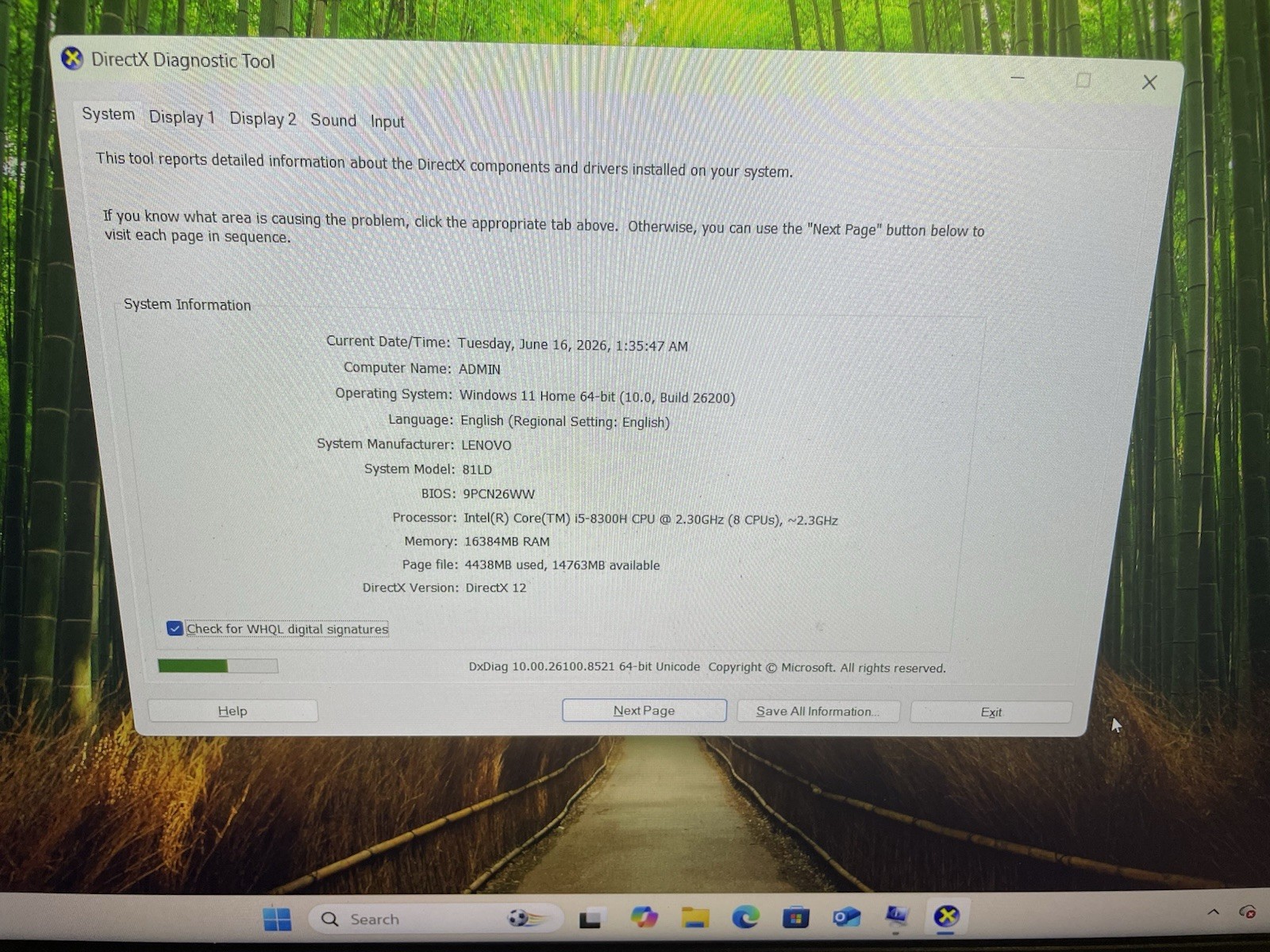 Lenovo Legion Gaming Laptop 16Gb RAM, Nvidia GeForce GTX 1050 Ti. Win 11 Home
