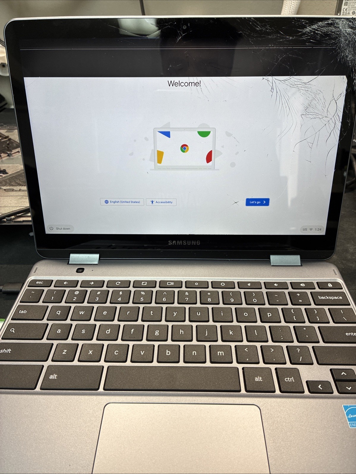 Samsung Chromebook Plus XE521QAB 12.2″ Intel Celeron Touch Screen READ!! (L62)