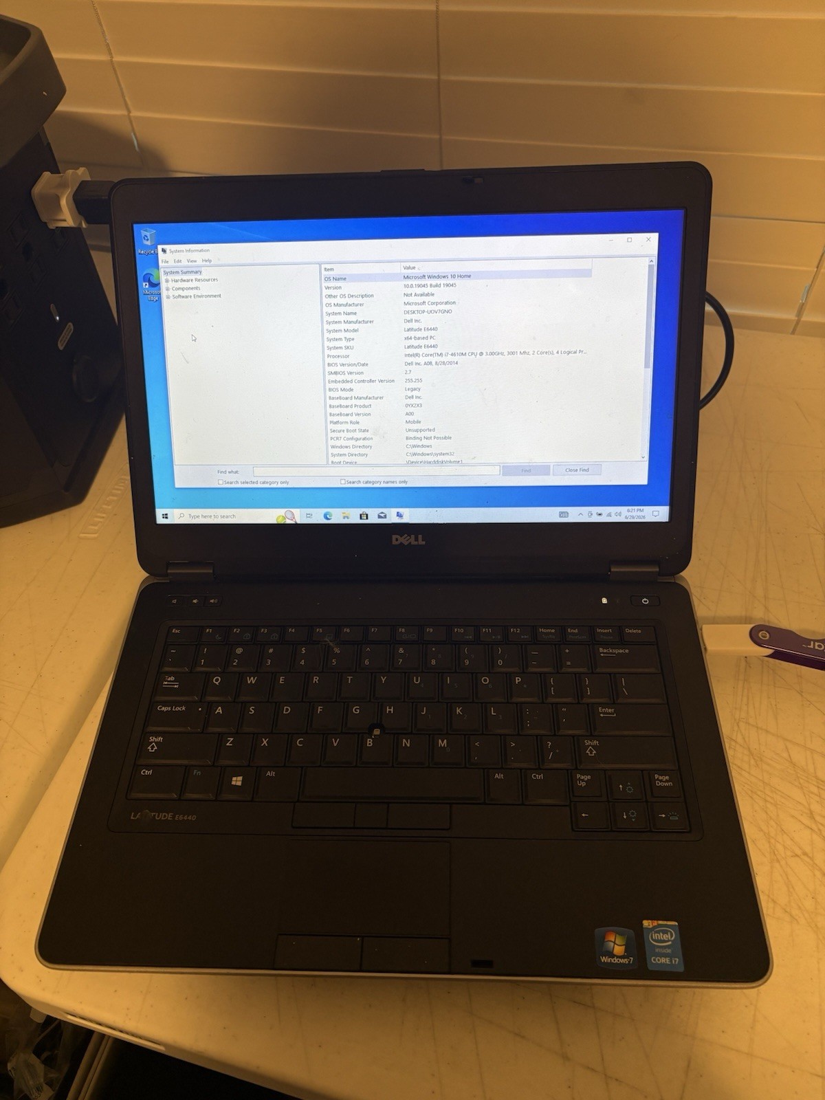 Dell Latitude E6440 i7-4610M 8GB Ram Windows 10