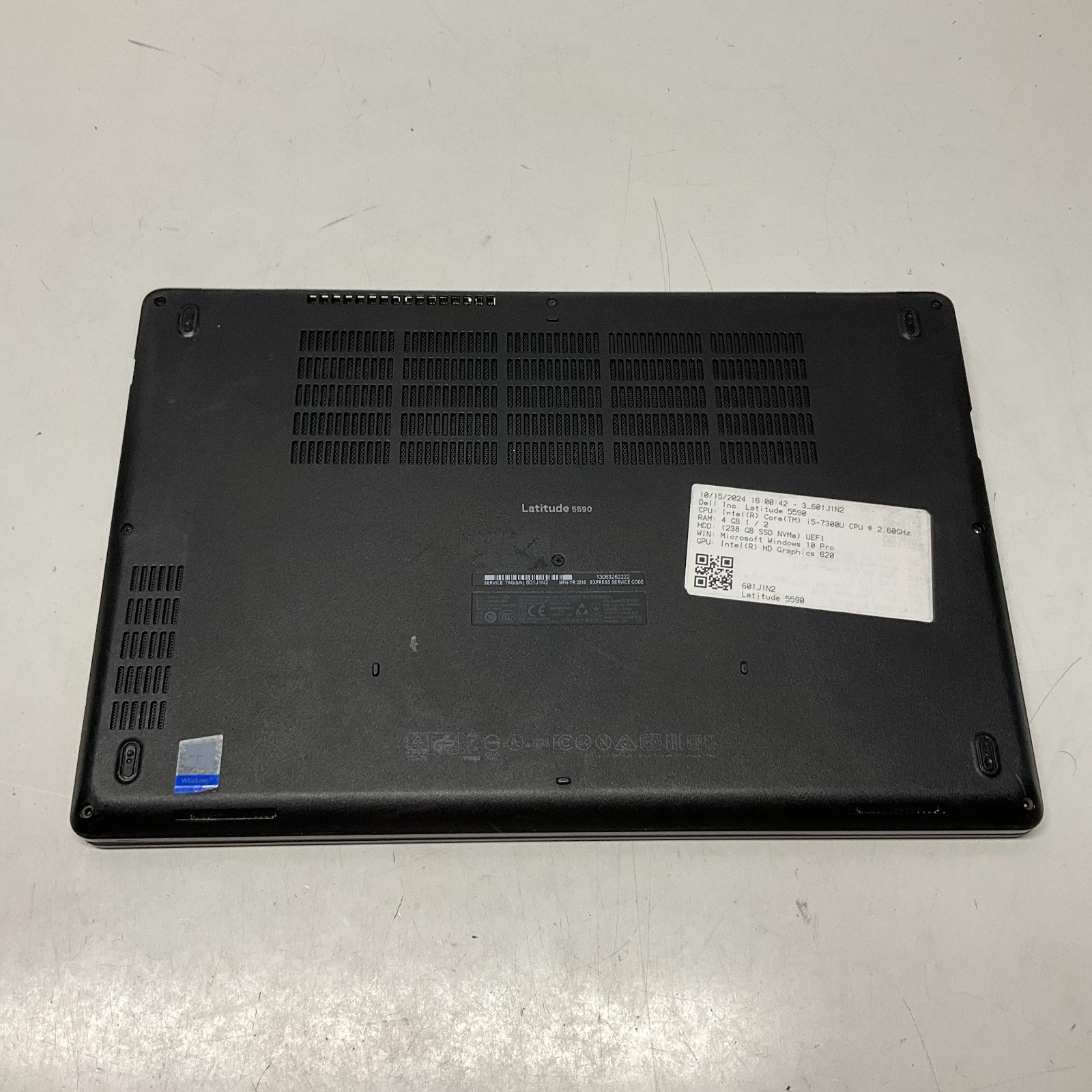 Dell Latitude 5590 i5-7300U 2.60GHz 8GB 128GB SSD WIN11 Pro Laptop Notebook PC