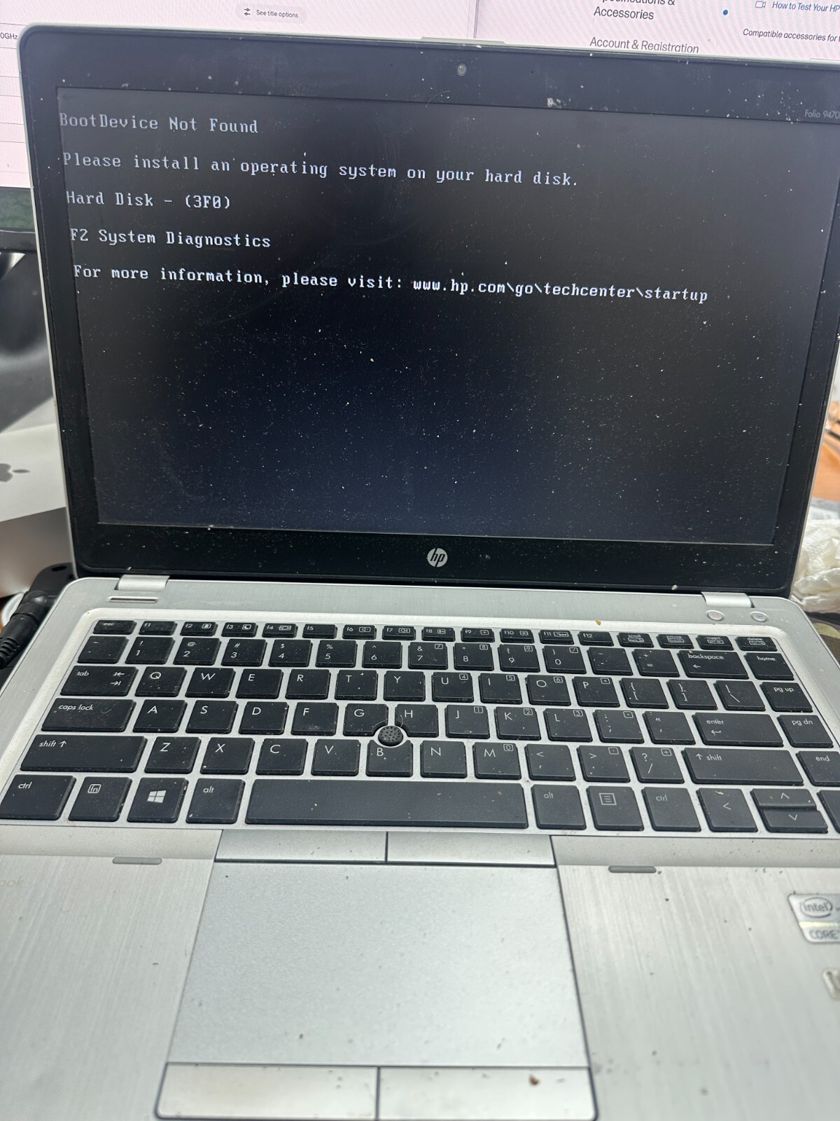 Lot! (2) hp EliteBook Folio 9470m i5-3437U 1.90 4GB Ram No SSD/OS/Batt Laptops