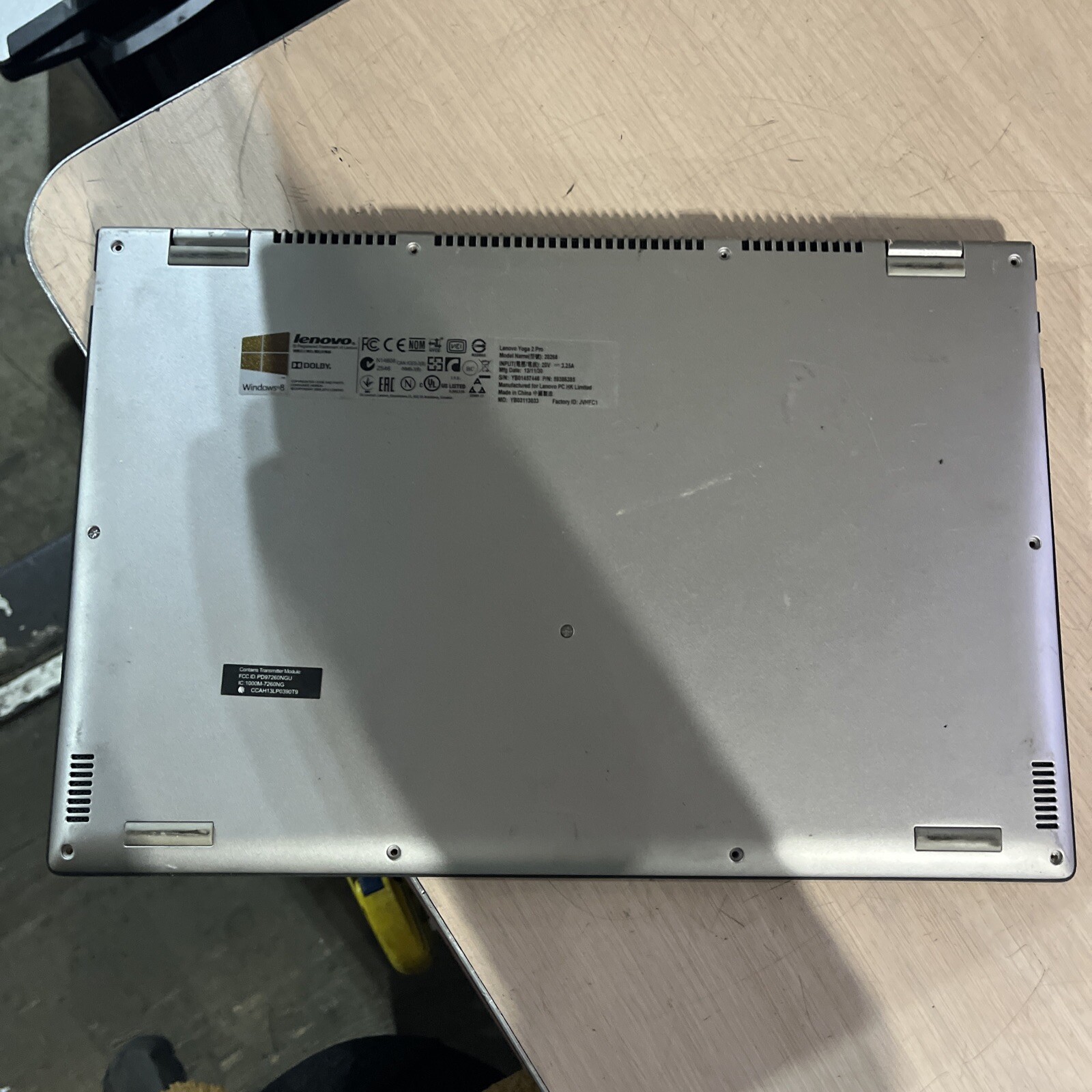LENOVO YOGA 2 PRO INTEL CORE I5-4200U 1.60GHZ 4GB RAM NO HD