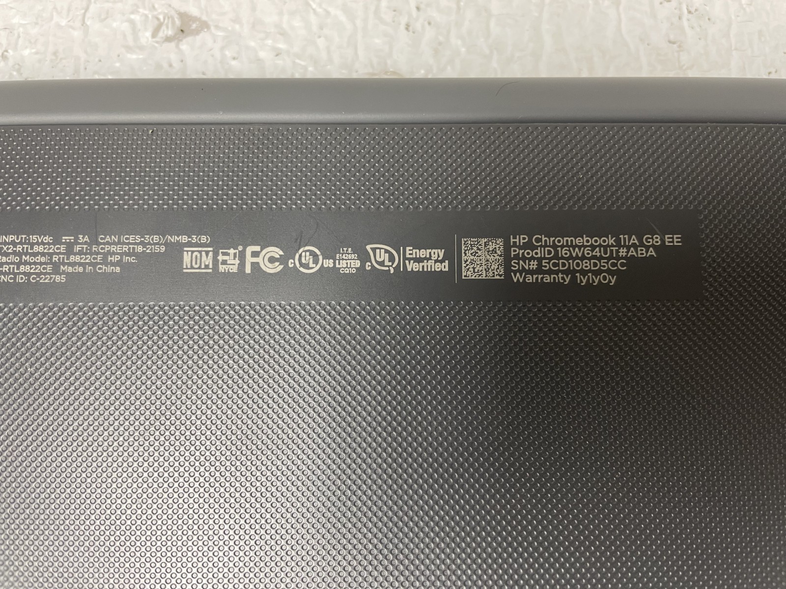 HP Chromebook 11A G8 EE 11.6″ AMD A4-9120C 4GB RAM 32GB eMMC SSD w/ Charger