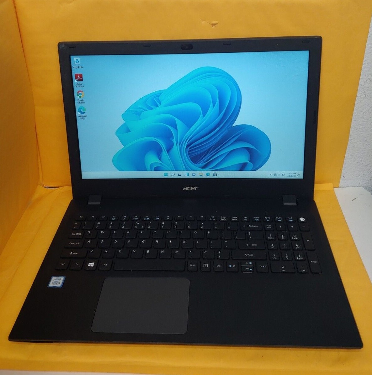 ACER TravelMate Laptop intel Core i3-6100U 2.3GHZ 8GB RAM 120GB SSD BT DVD Win11